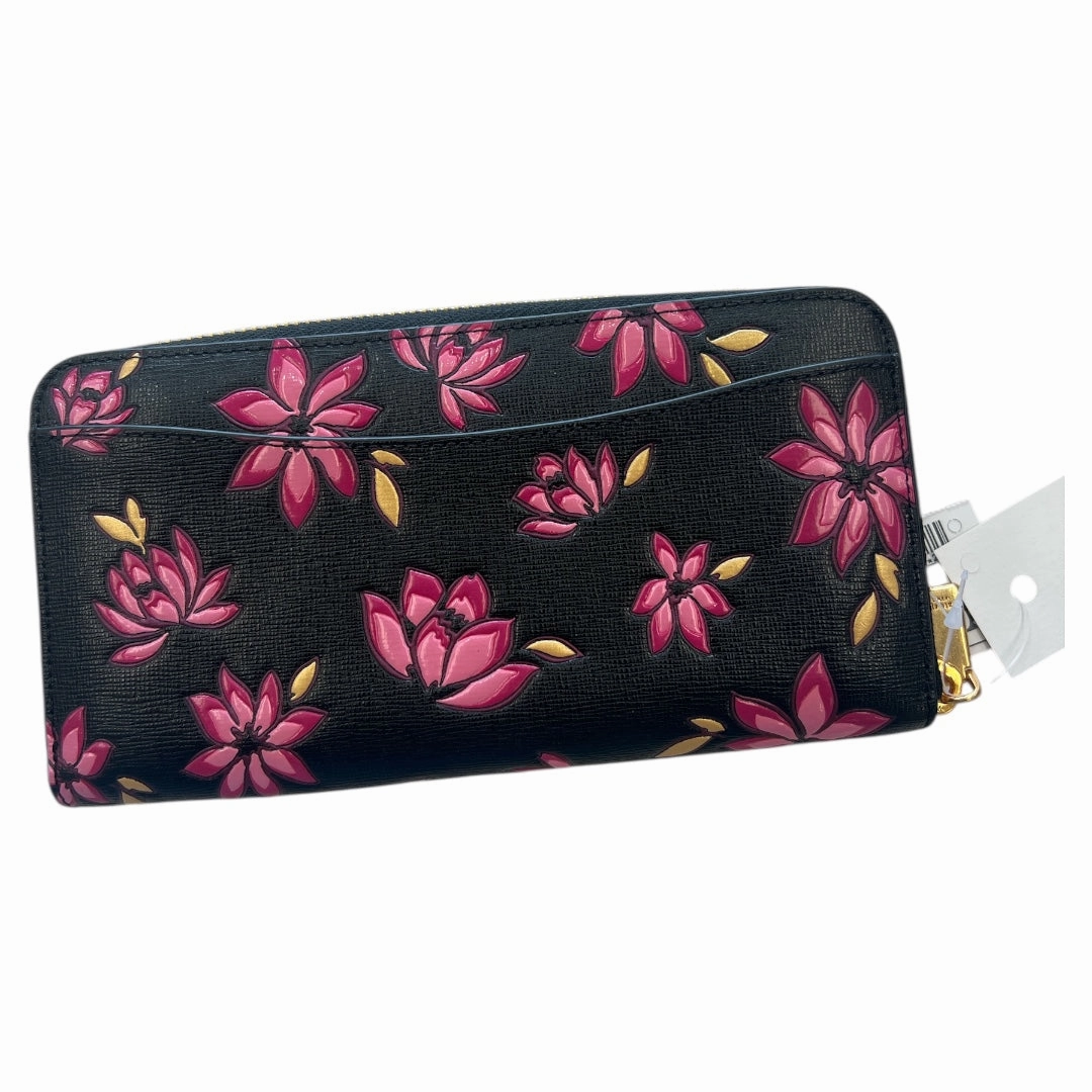 Wallet Designer By Kate Spade In Black & Pink, Size:Large