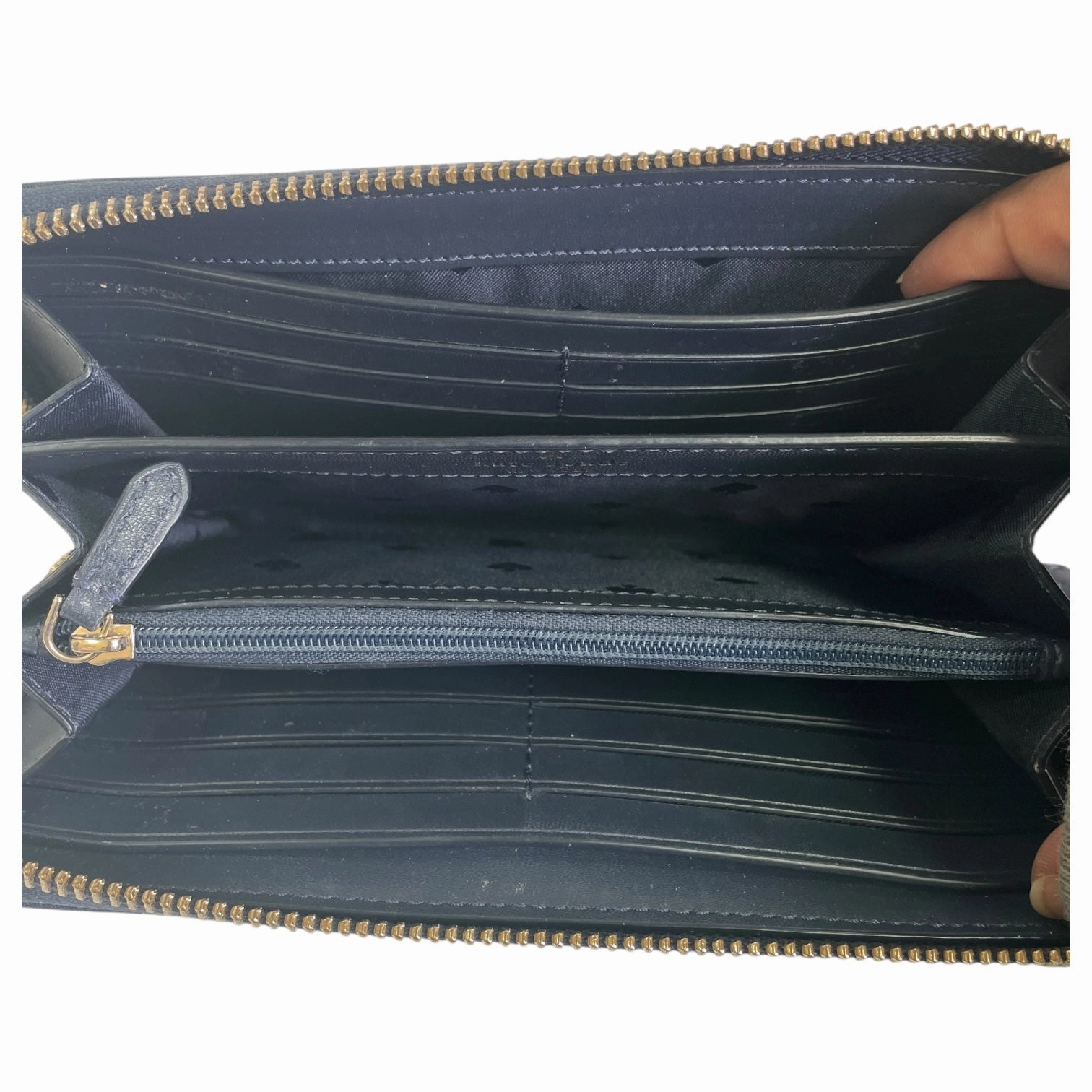 Wallet Designer By Kate Spade In Navy, Size:Large