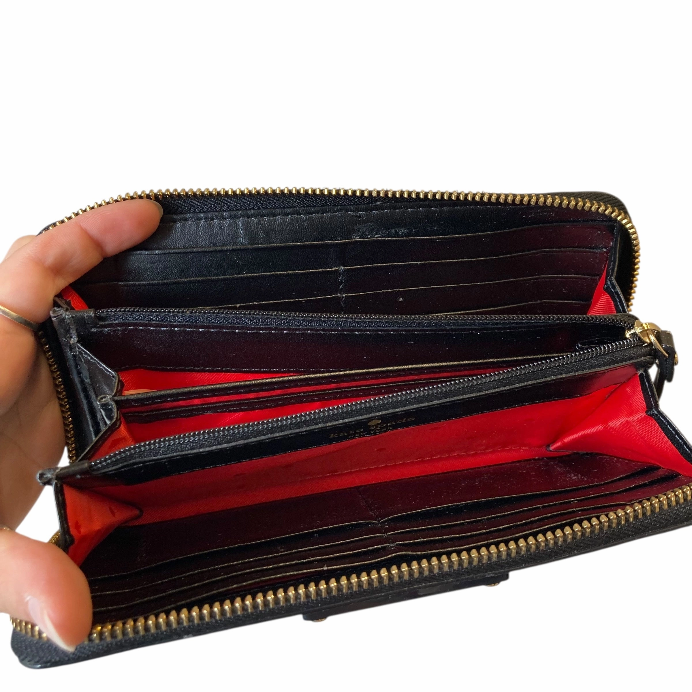 Wallet Designer By Kate Spade In Plaid Pattern, Size:Medium