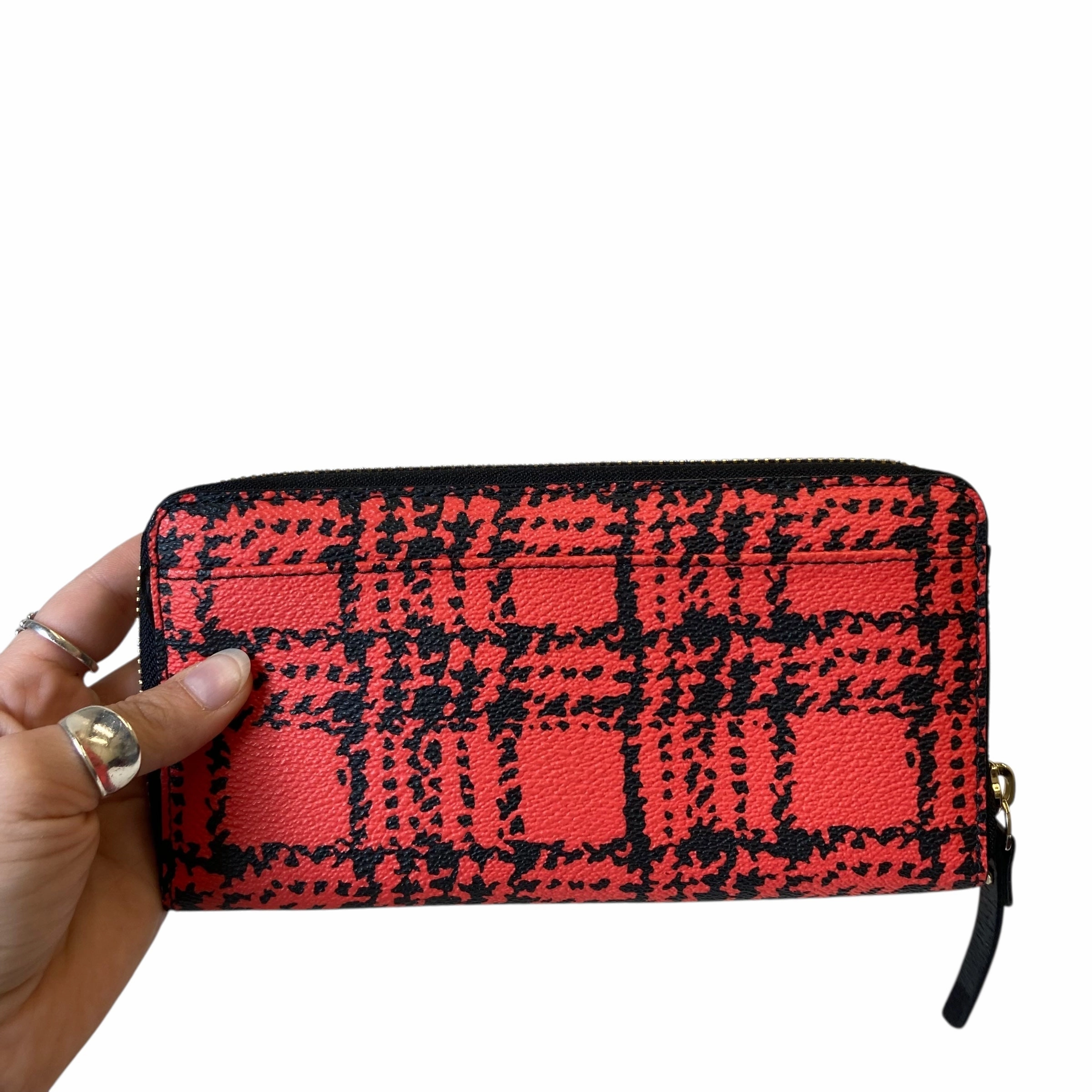 Wallet Designer By Kate Spade In Plaid Pattern, Size:Medium