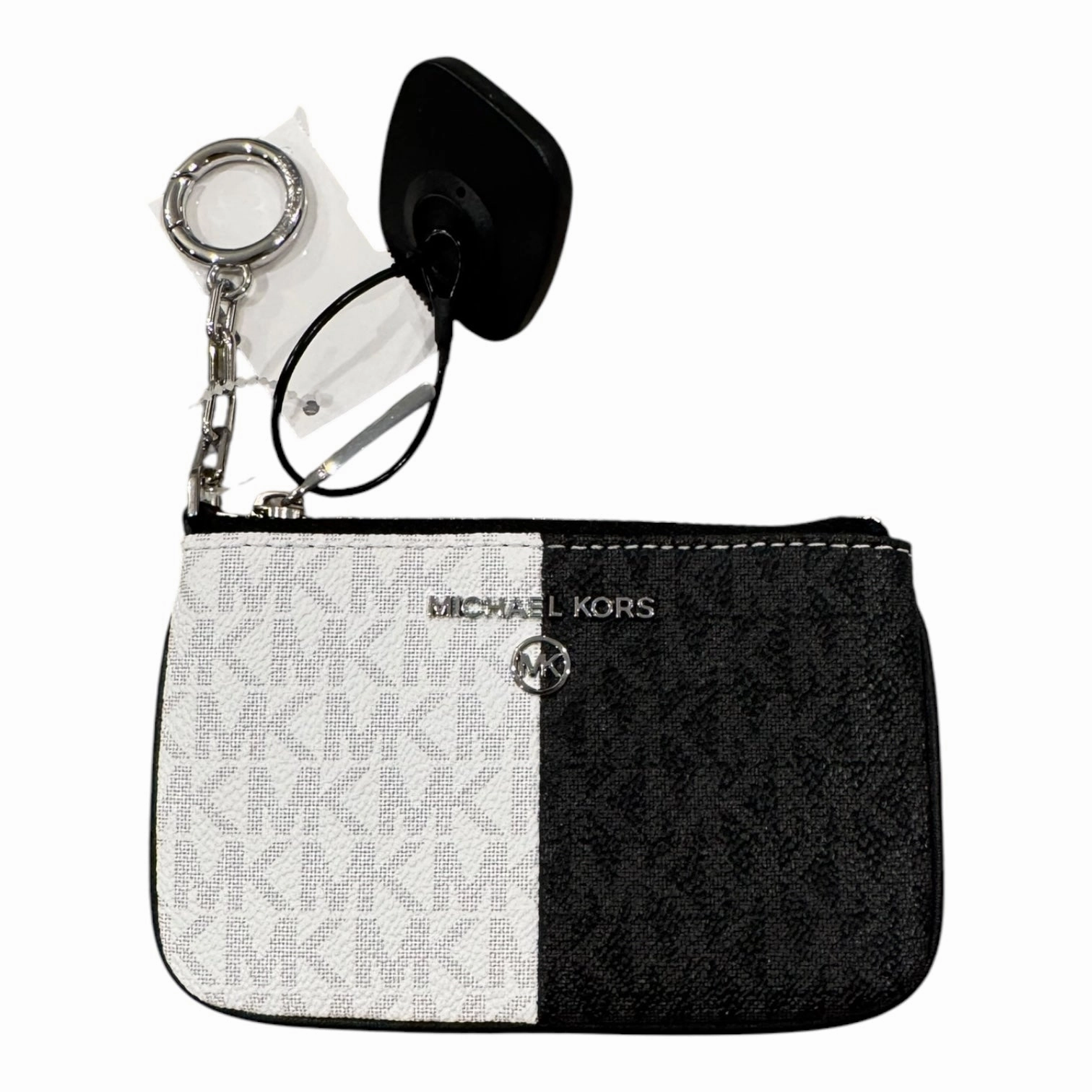 Wallet Designer By Michael Kors In Black & White, Size:Small