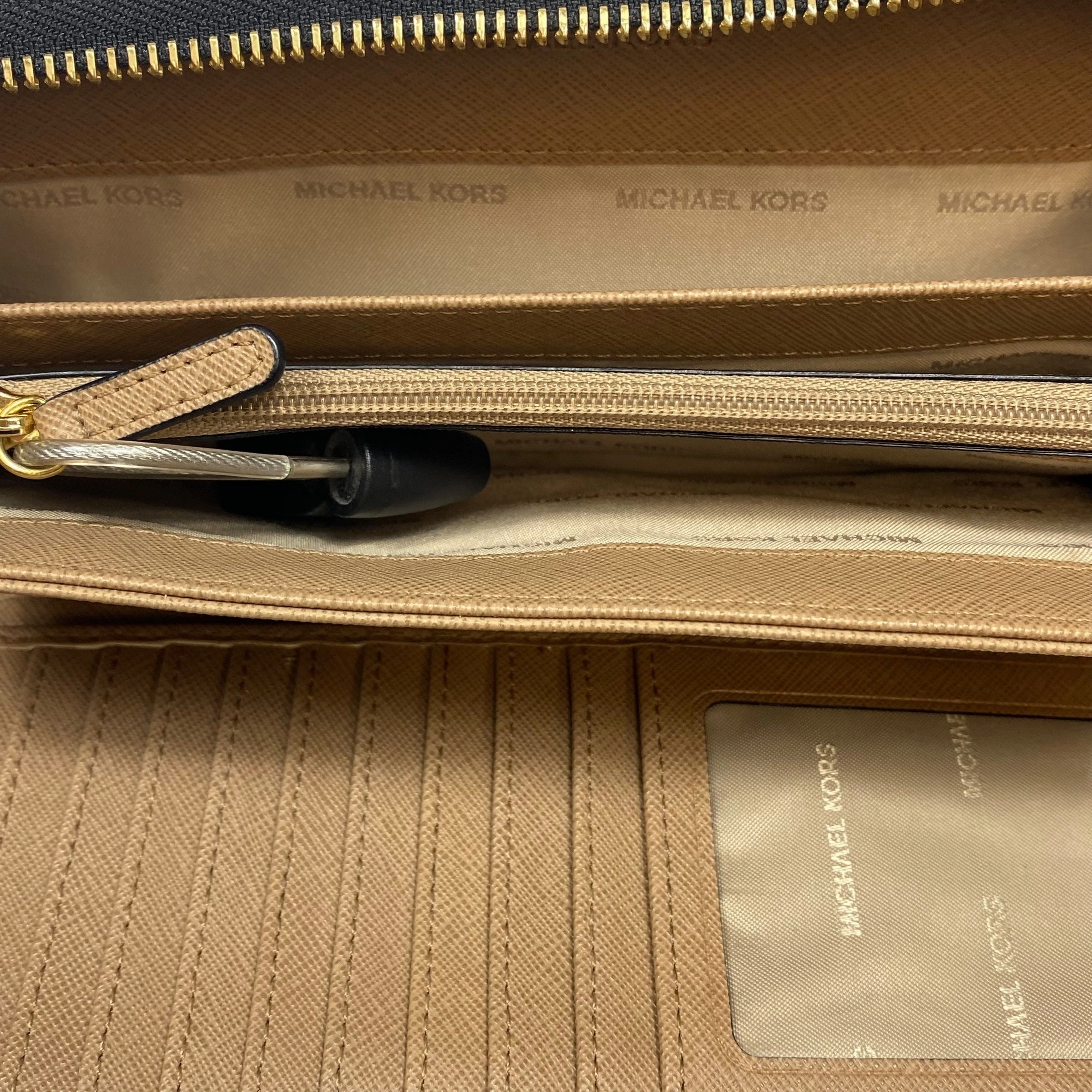 Wallet Designer By Michael Kors In Black, Size:Large