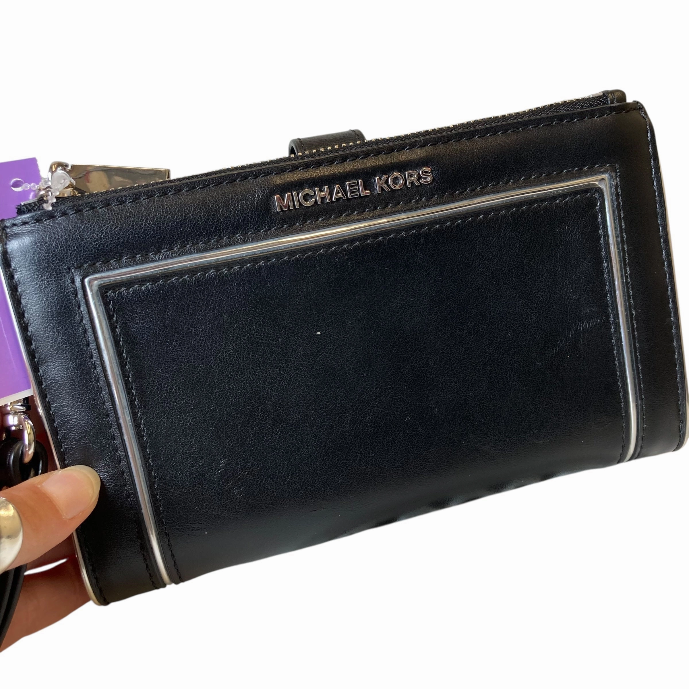 Wallet Designer By Michael Kors In Black, Size:Medium
