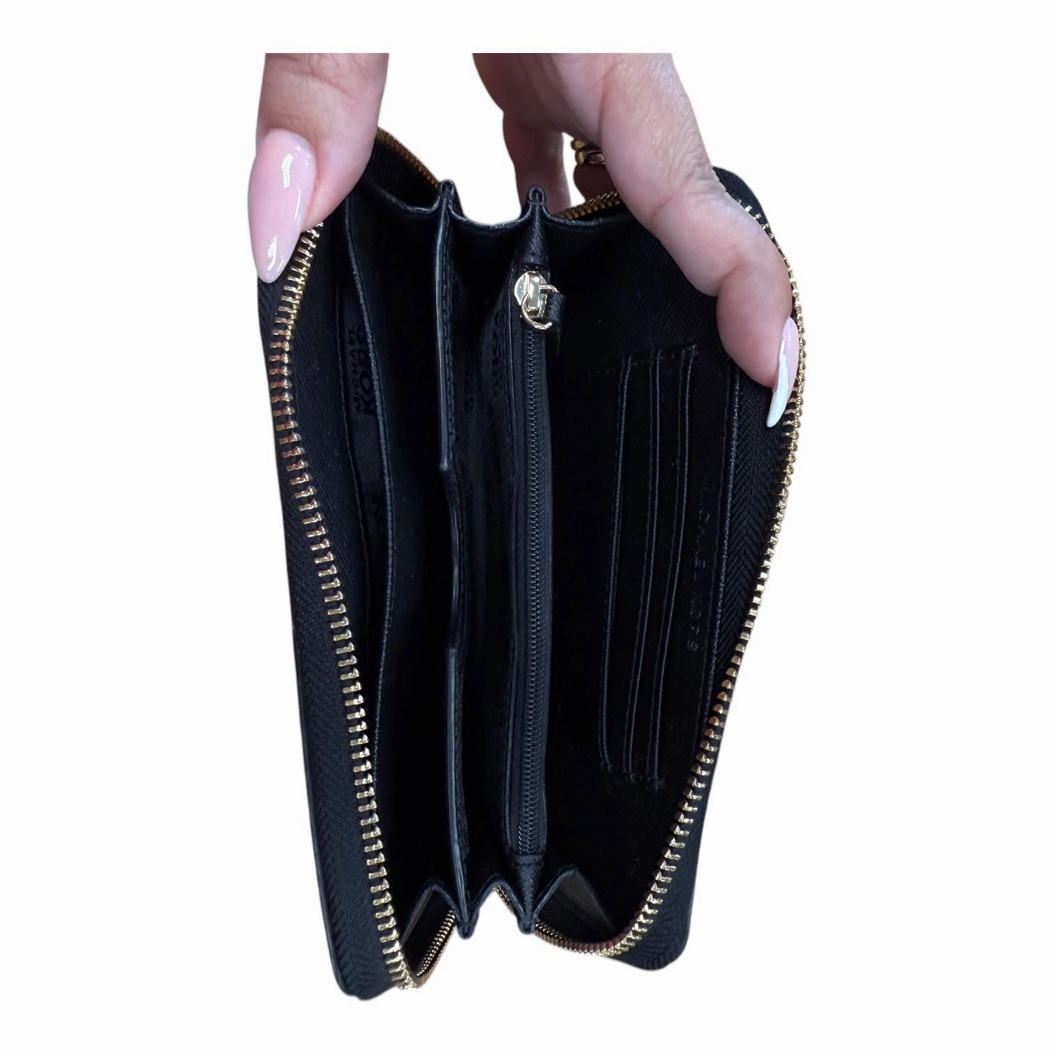 Wallet Designer By Michael Kors In Black, Size:Medium