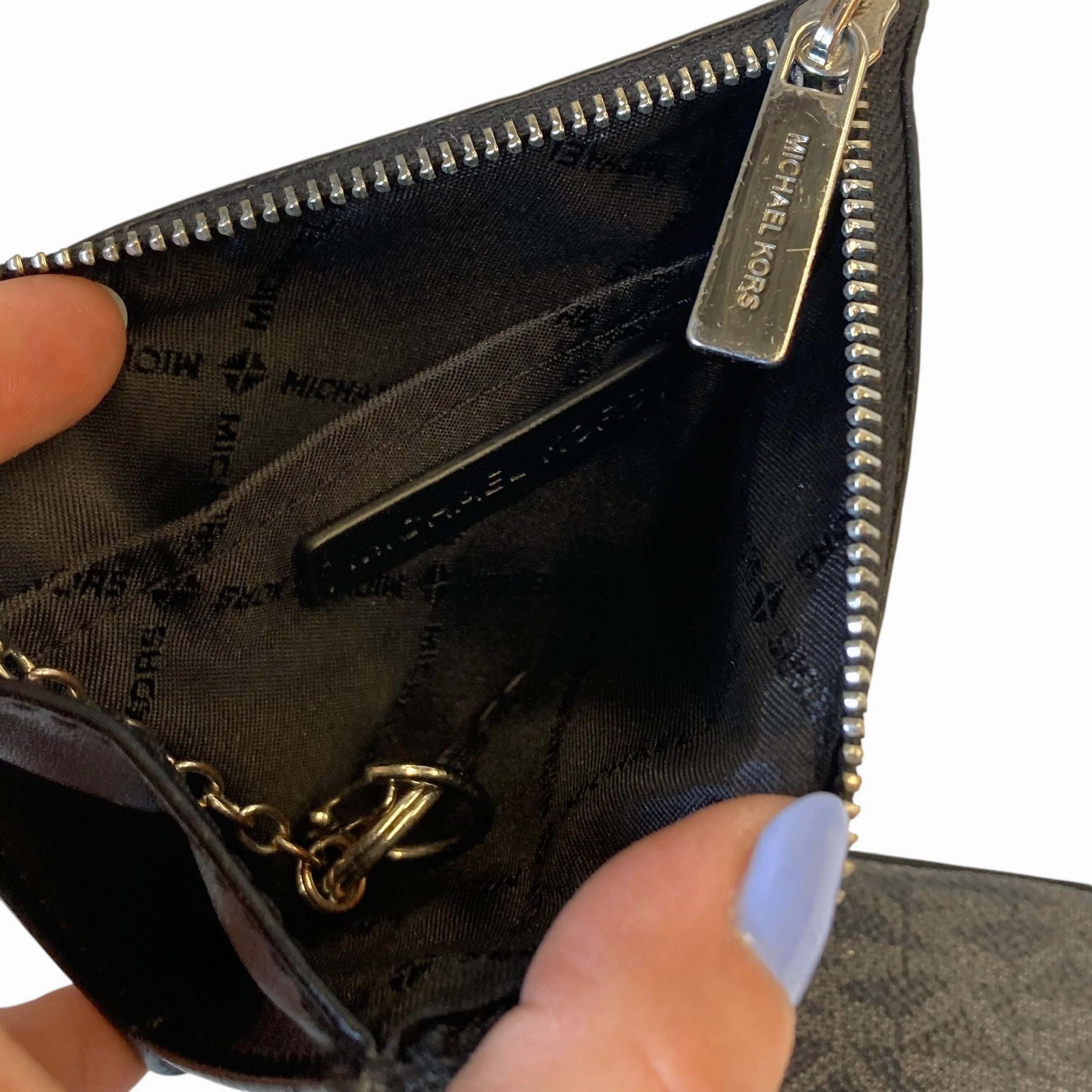 Wallet Designer By Michael Kors In Black, Size:Small