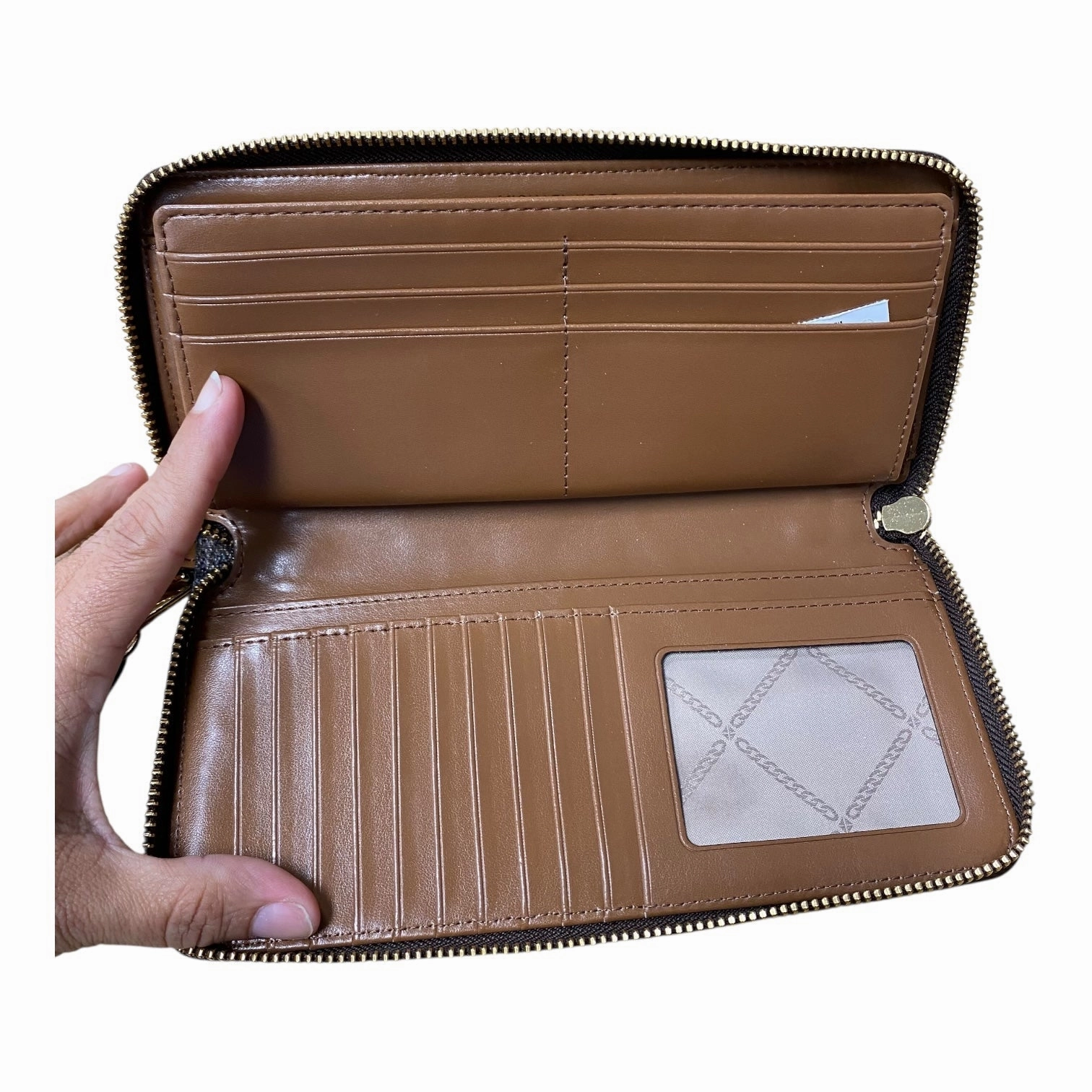 Wallet Designer By Michael Kors In Brown, Size:Large