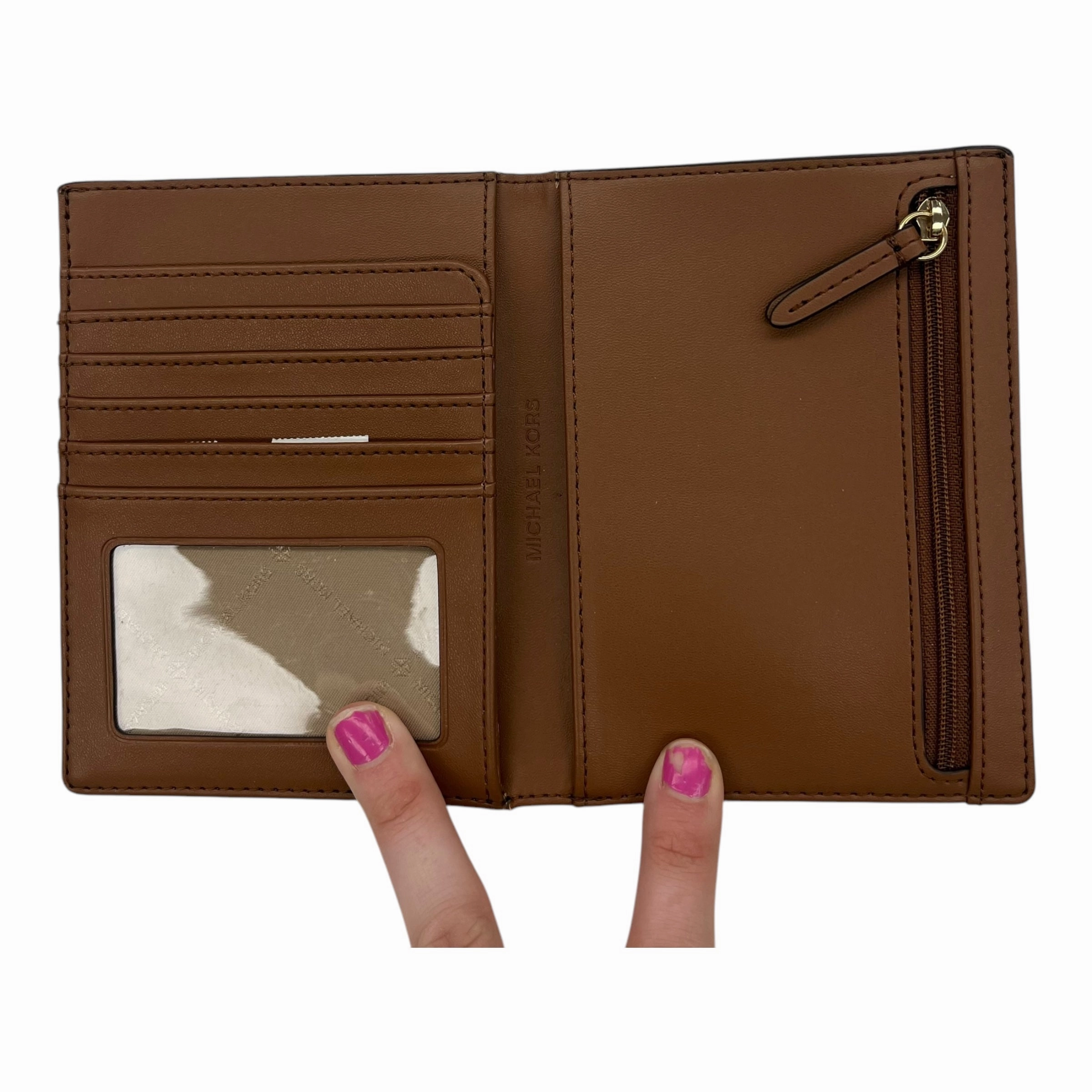 Wallet Designer By Michael Kors In Brown, Size:Medium