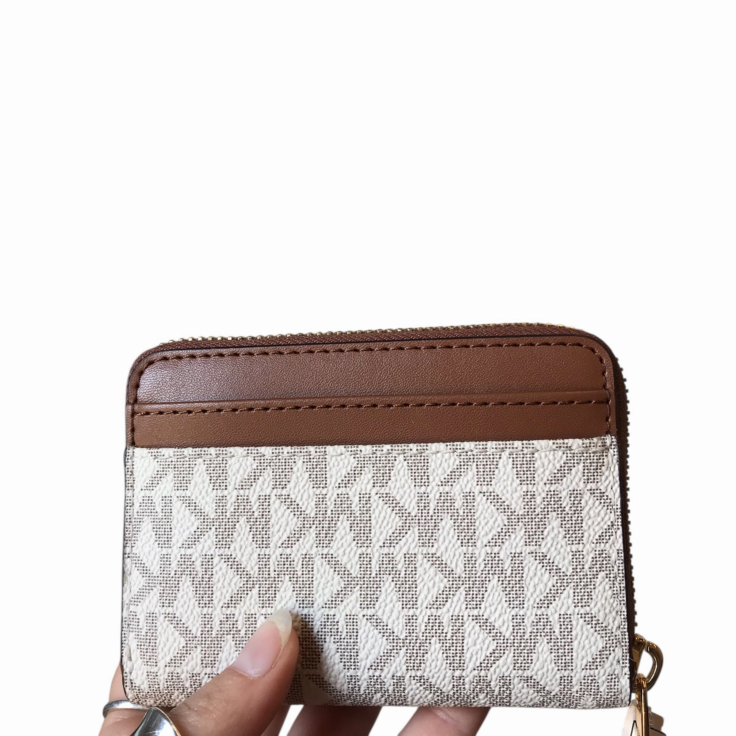 Wallet Designer By Michael Kors In Cream, Size:Small
