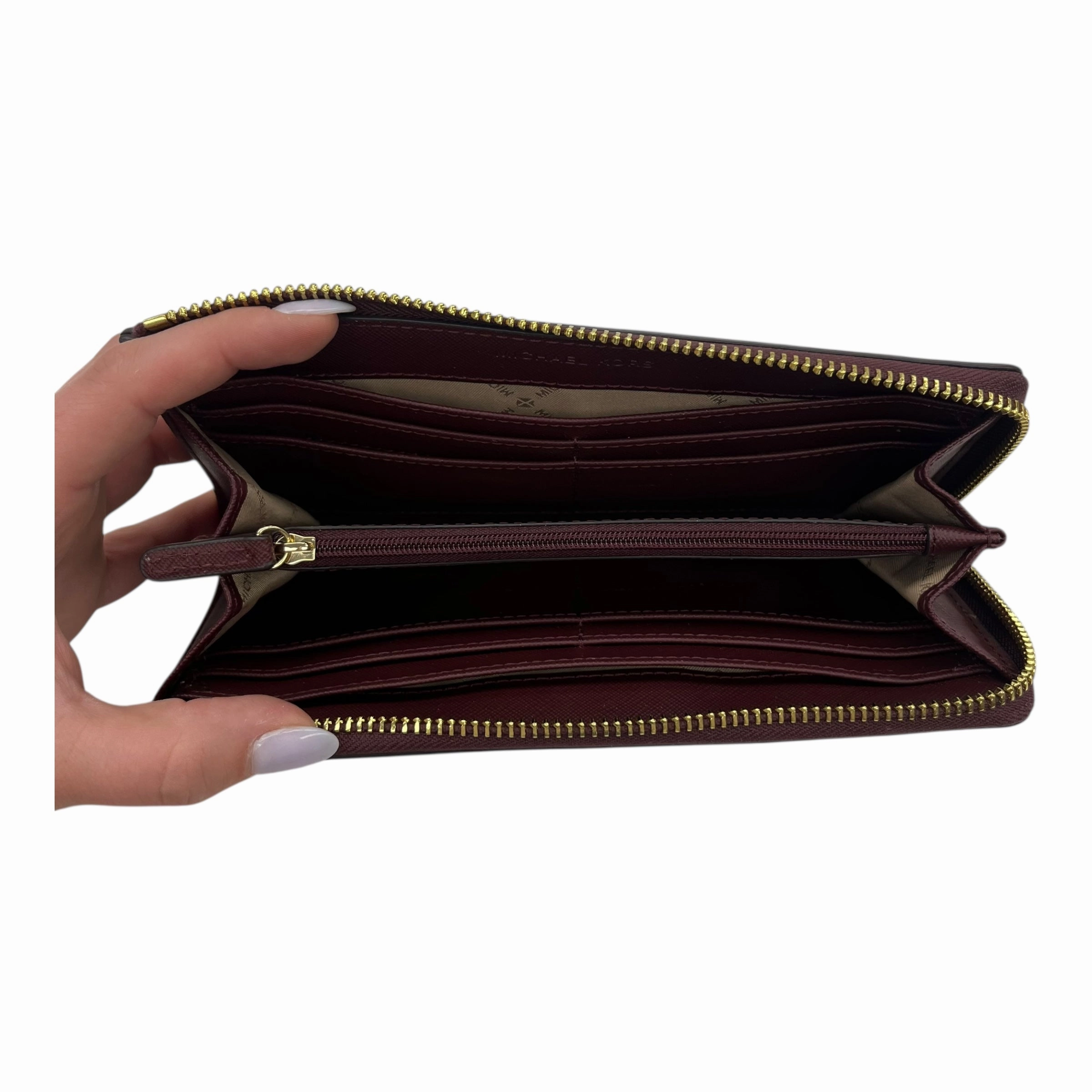 Wallet Designer By Michael Kors In Purple, Size:Medium