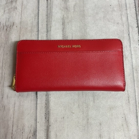 Wallet Designer By Michael Kors In Red, Size:Medium
