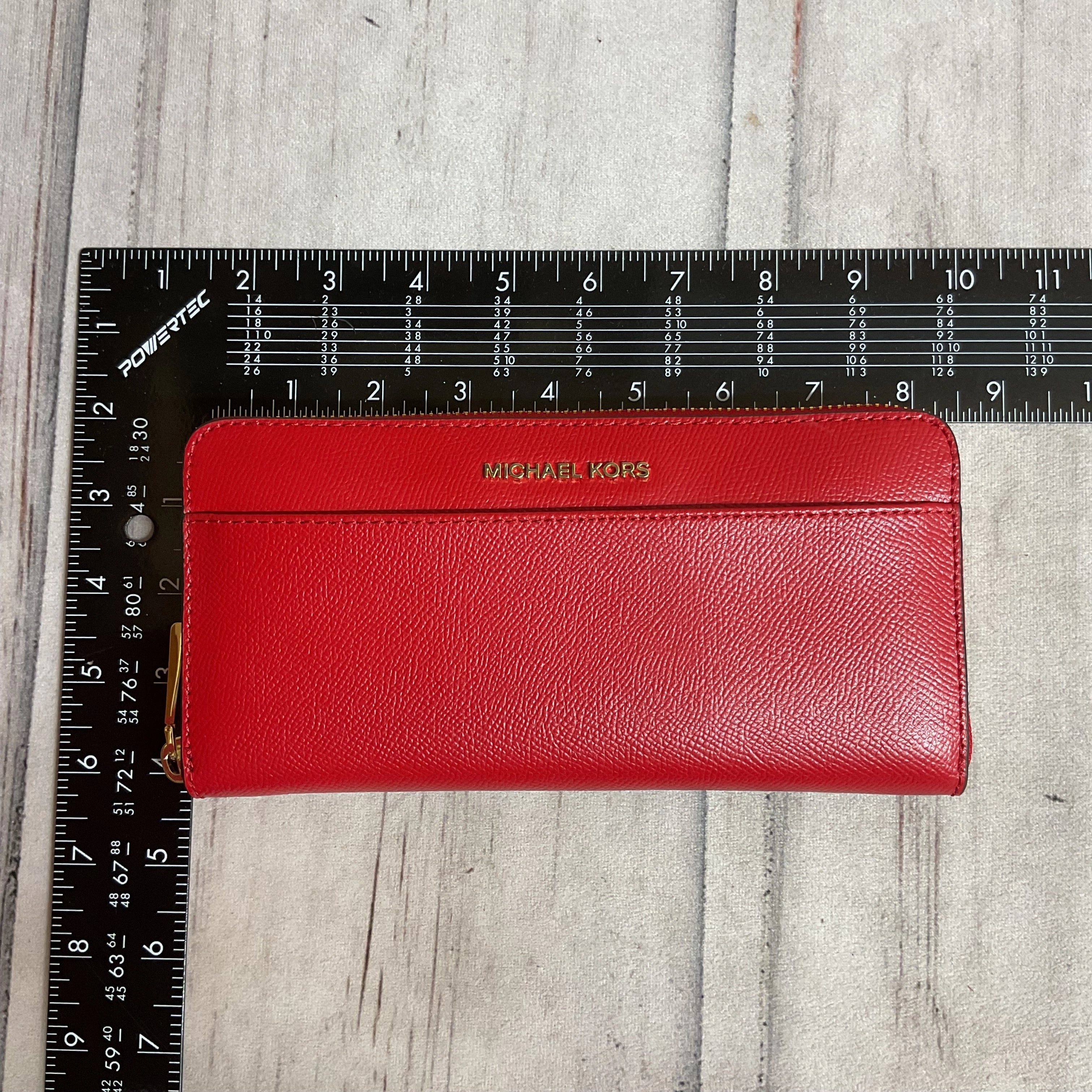 Wallet Designer By Michael Kors In Red, Size:Medium