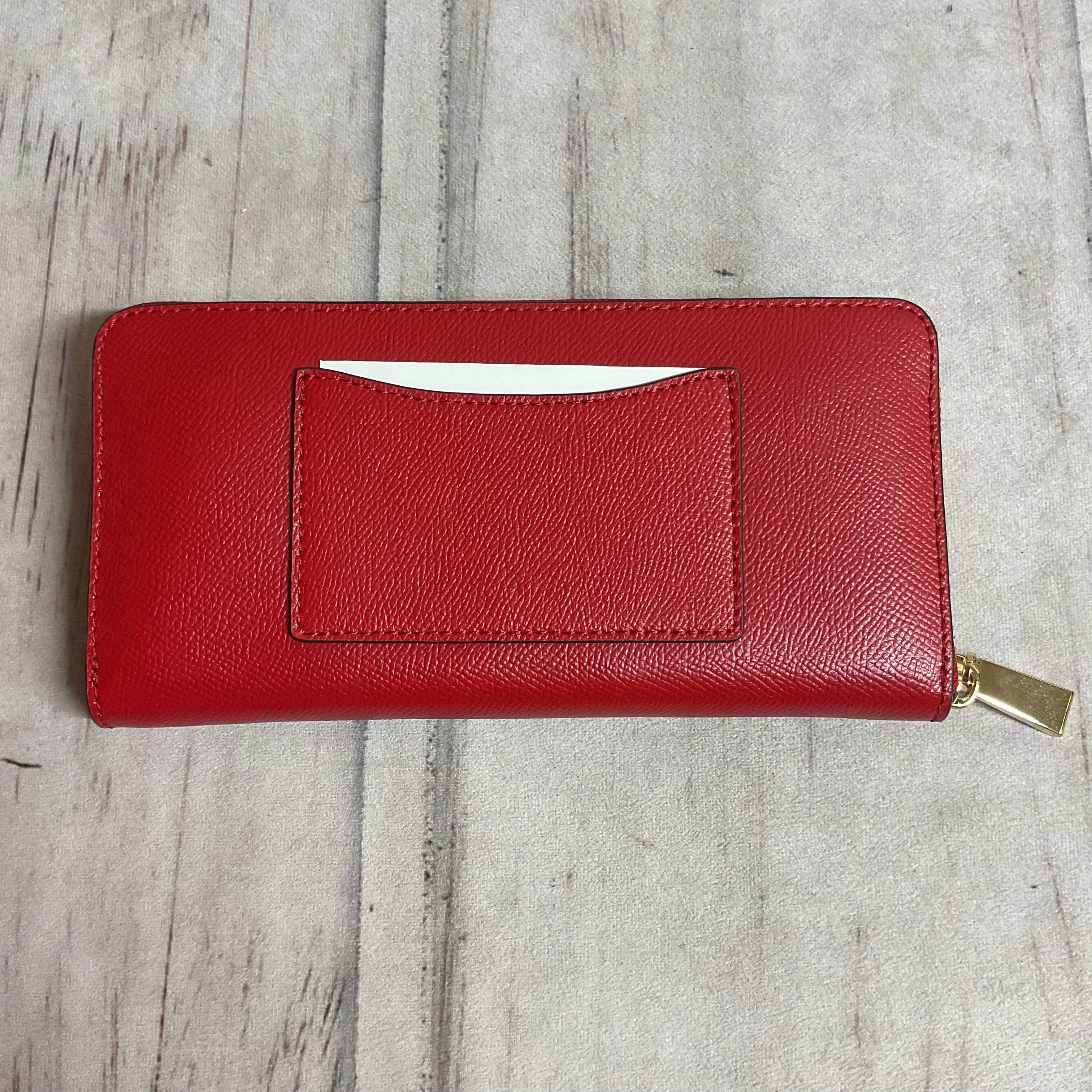 Wallet Designer By Michael Kors In Red, Size:Medium