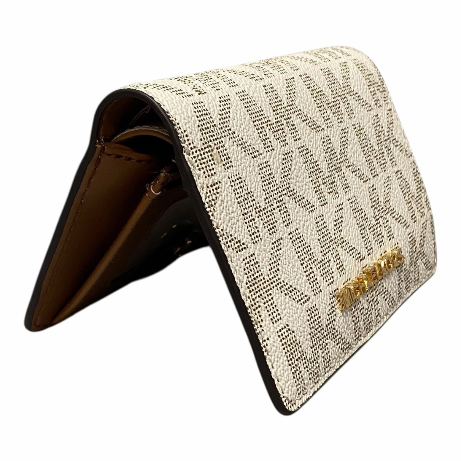 Wallet Designer By Michael Kors In White, Size:Small