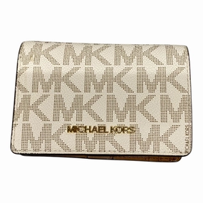 Wallet Designer By Michael Kors In White, Size:Small