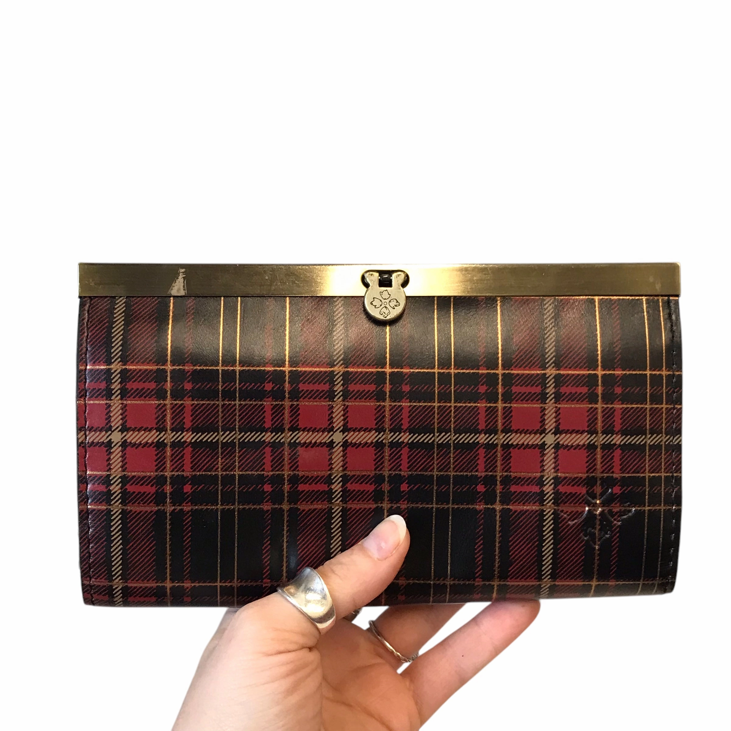 Wallet Designer By Patricia Nash In Plaid Pattern, Size:Medium