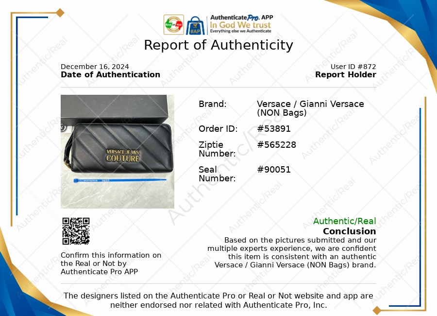 Wallet Designer By Versace, Size: Large