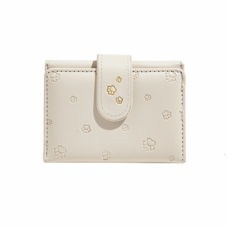 Wallet female short print cartoon