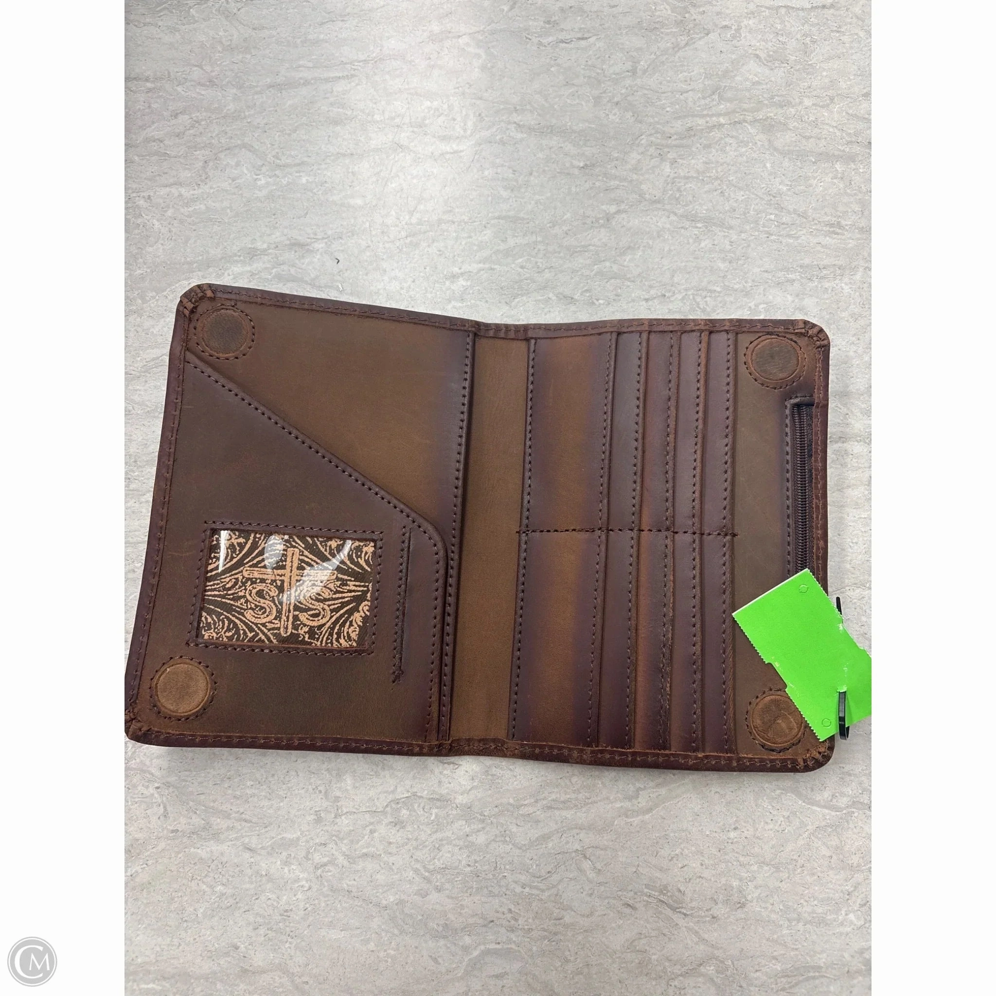 Wallet Leather By Clothes Mentor, Size: Large