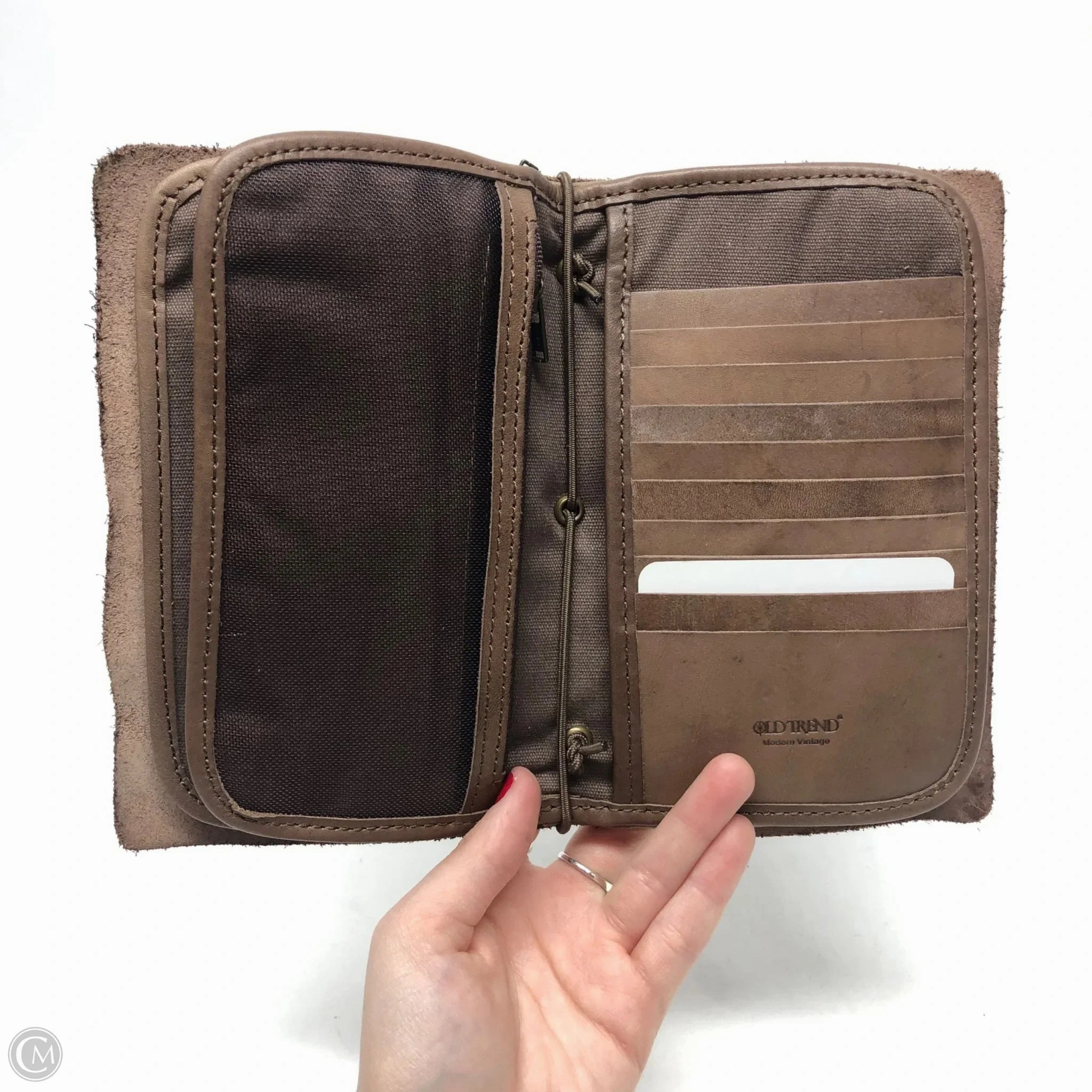 Wallet Leather By Cmc, Size: Large
