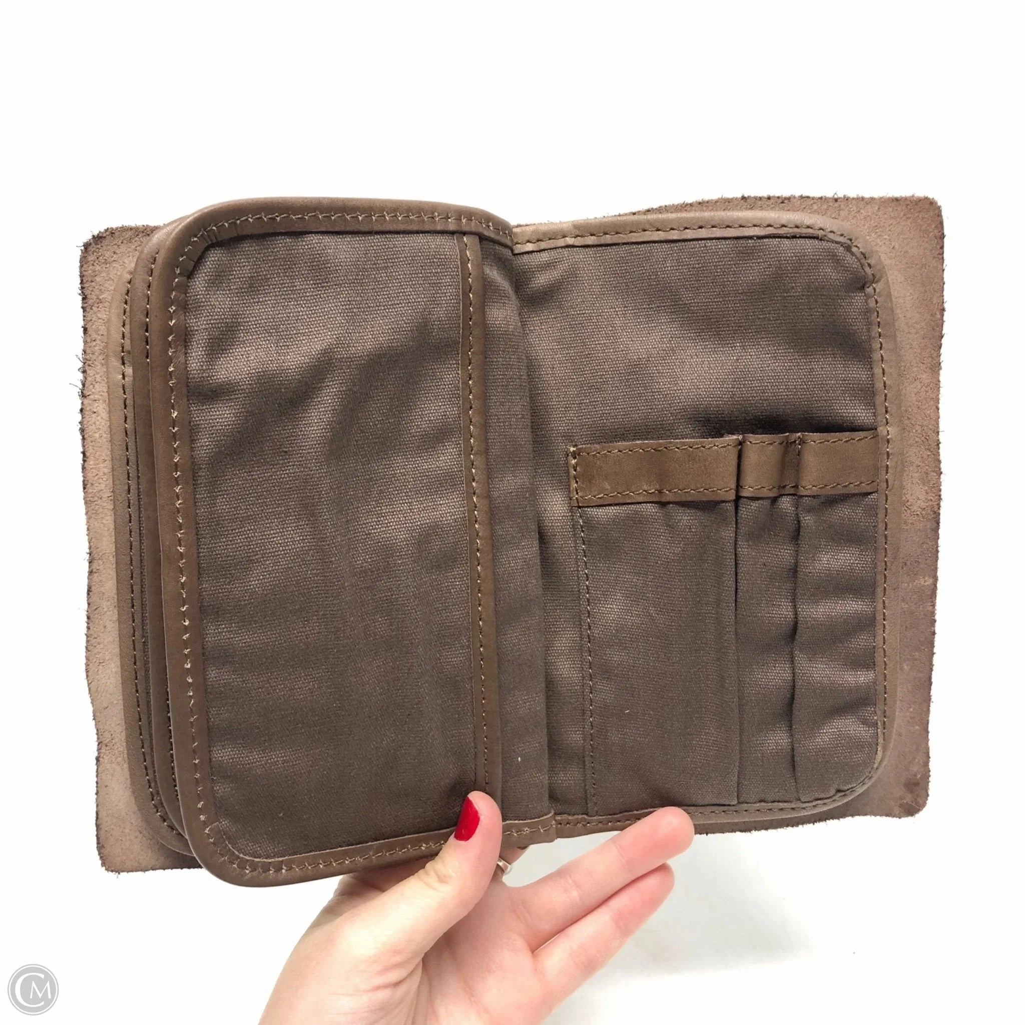 Wallet Leather By Cmc, Size: Large