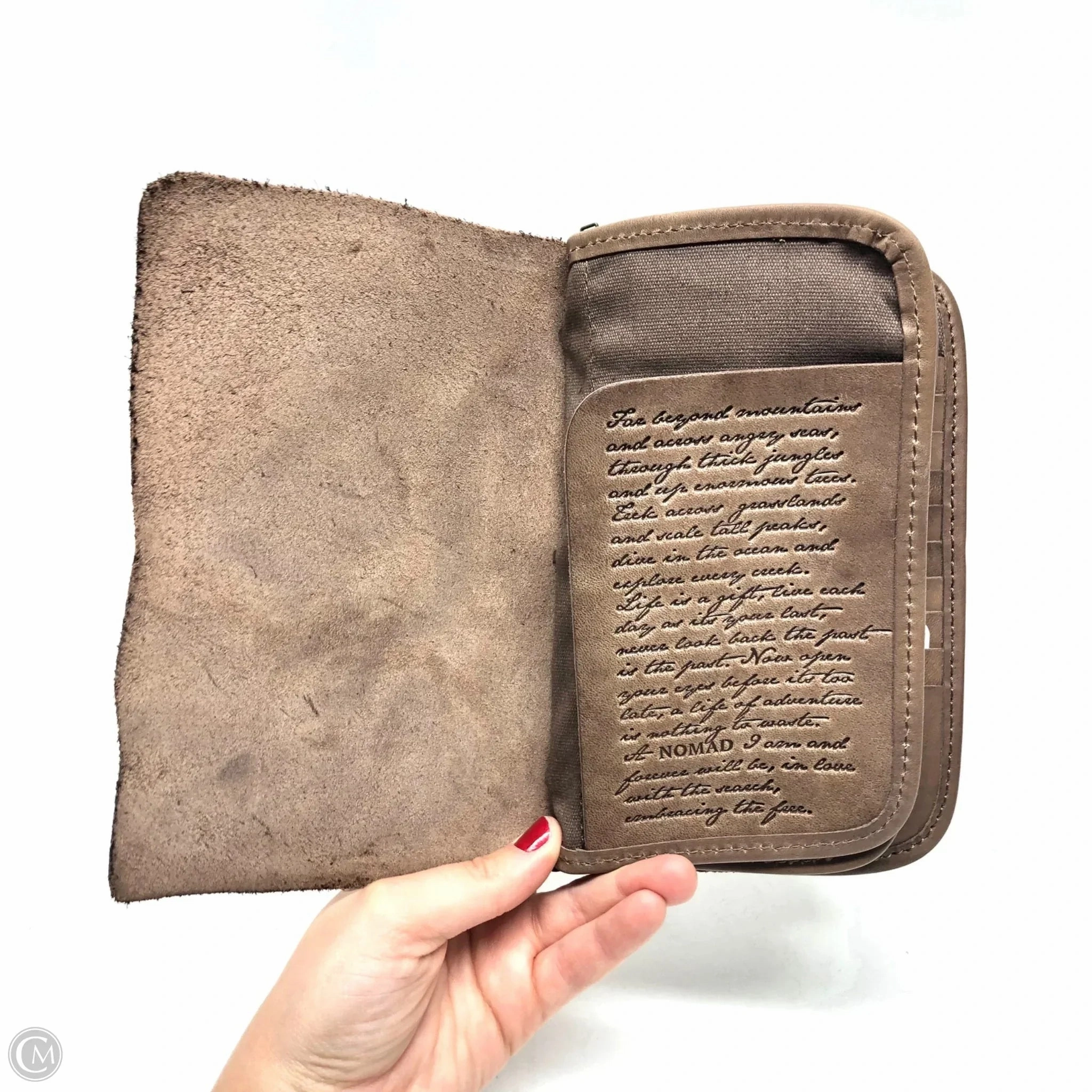 Wallet Leather By Cmc, Size: Large