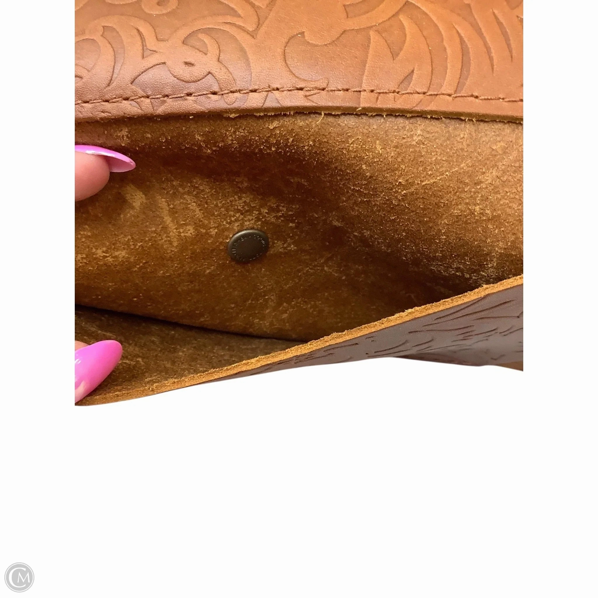 Wallet Leather By Cmc, Size: Medium