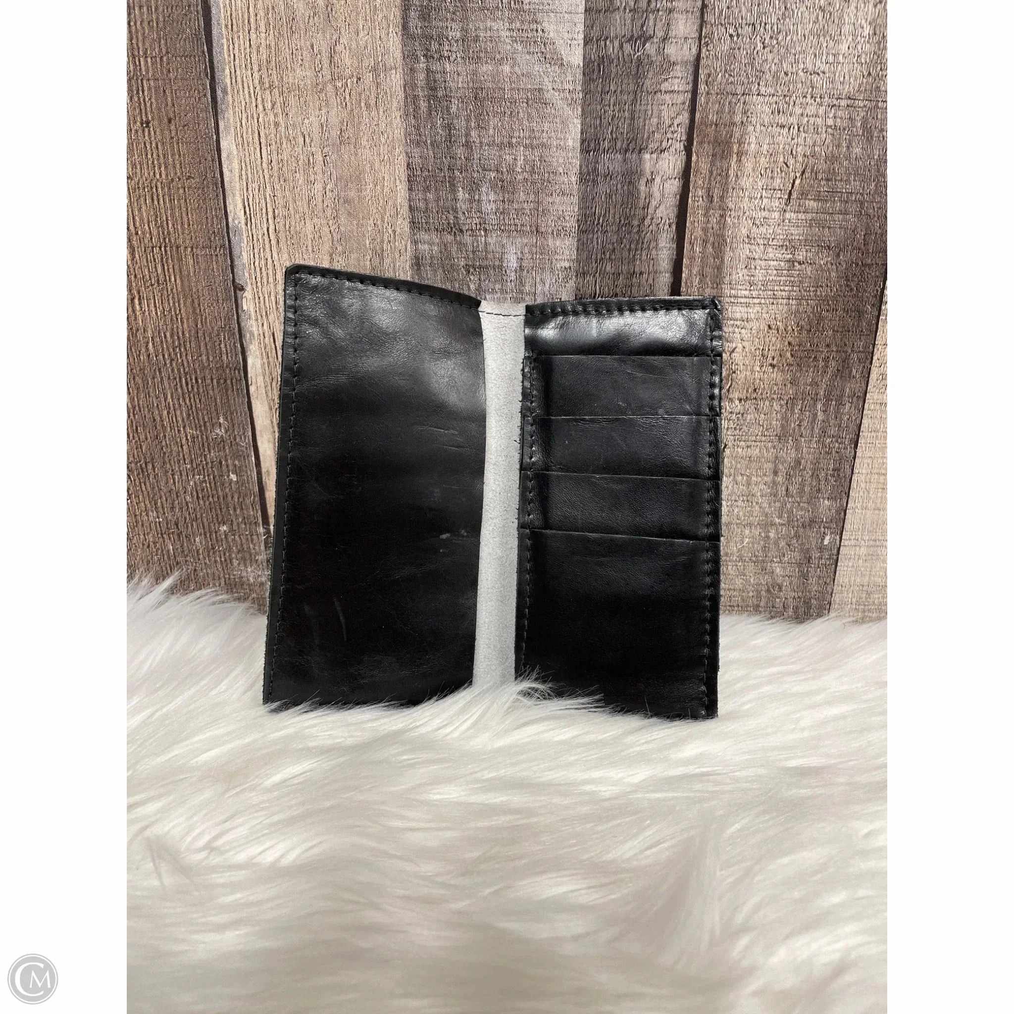 Wallet Leather By Cme, Size: Medium