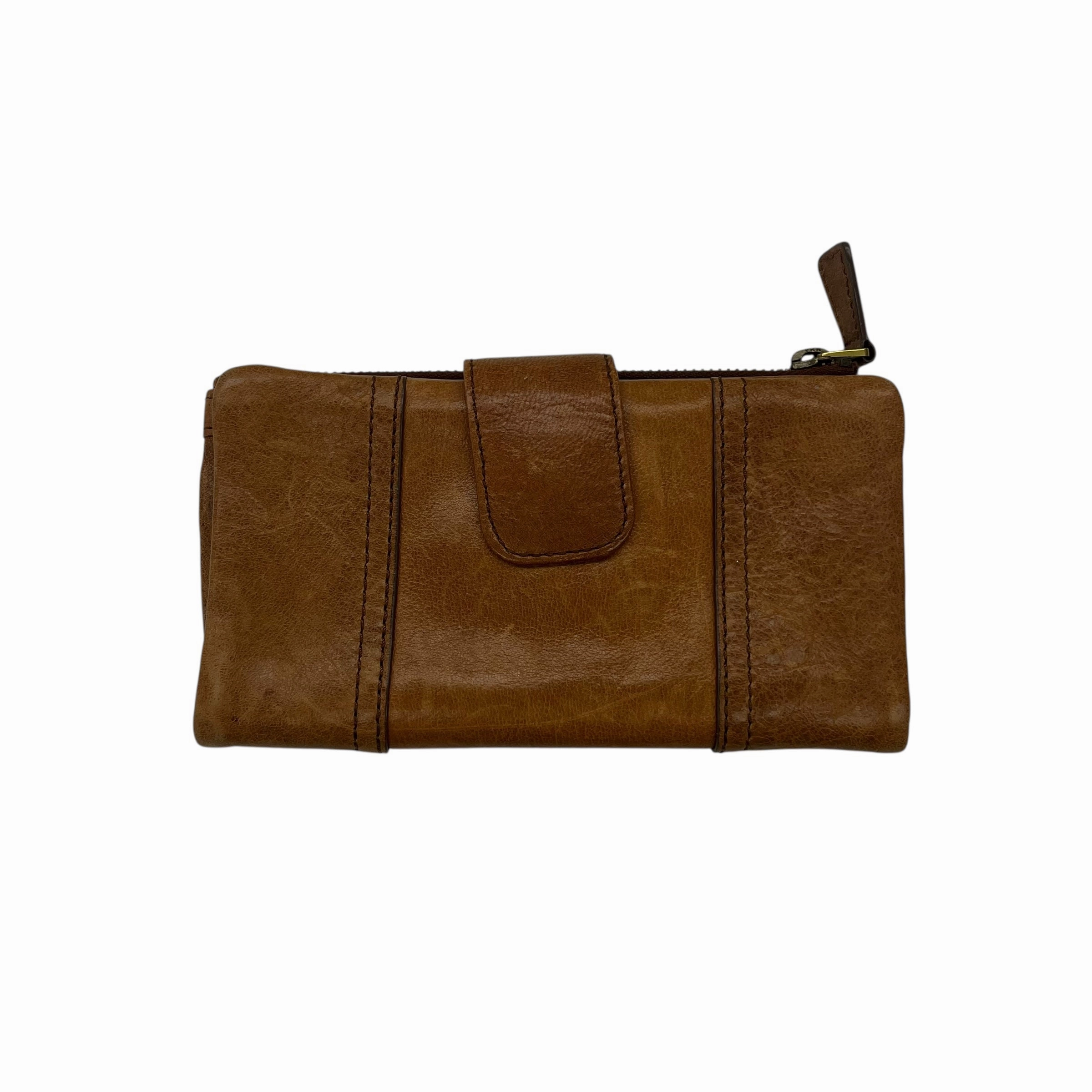 Wallet Leather By Fossil In Brown, Size:Medium