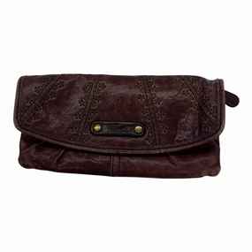 Wallet Leather By Fossil In Red, Size:Medium