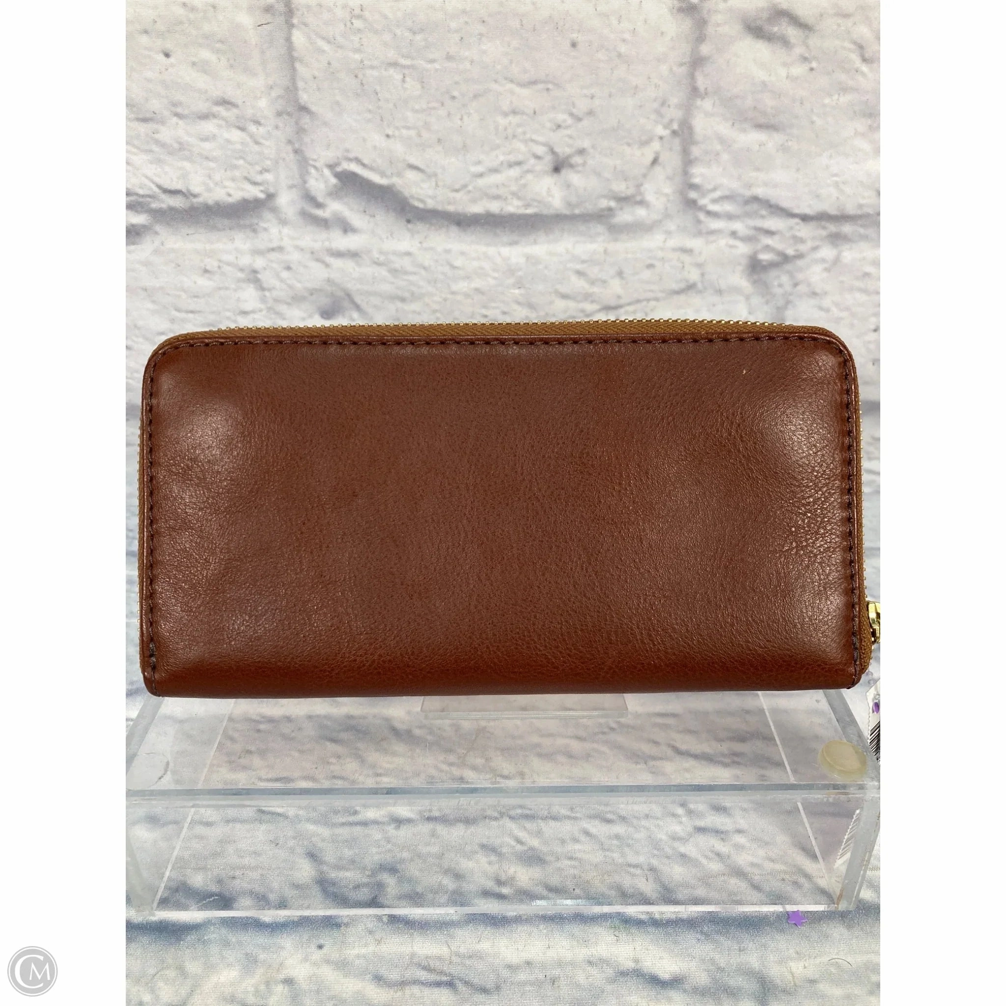 Wallet Leather By Fossil, Size: Large