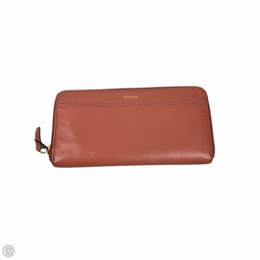 Wallet Leather By Fossil, Size: Medium