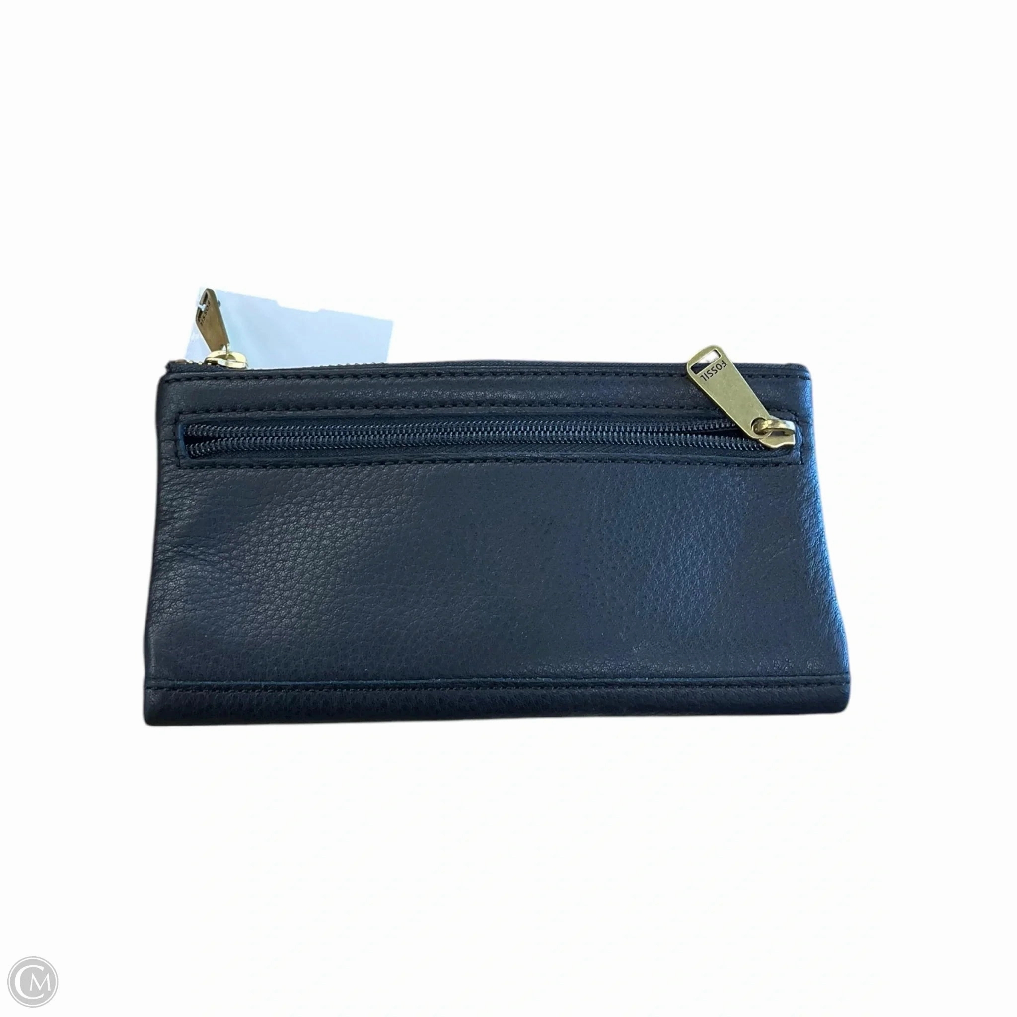 Wallet Leather By Fossil, Size: Medium