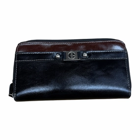 Wallet Leather By Giani Bernini In Black & Brown, Size:Large