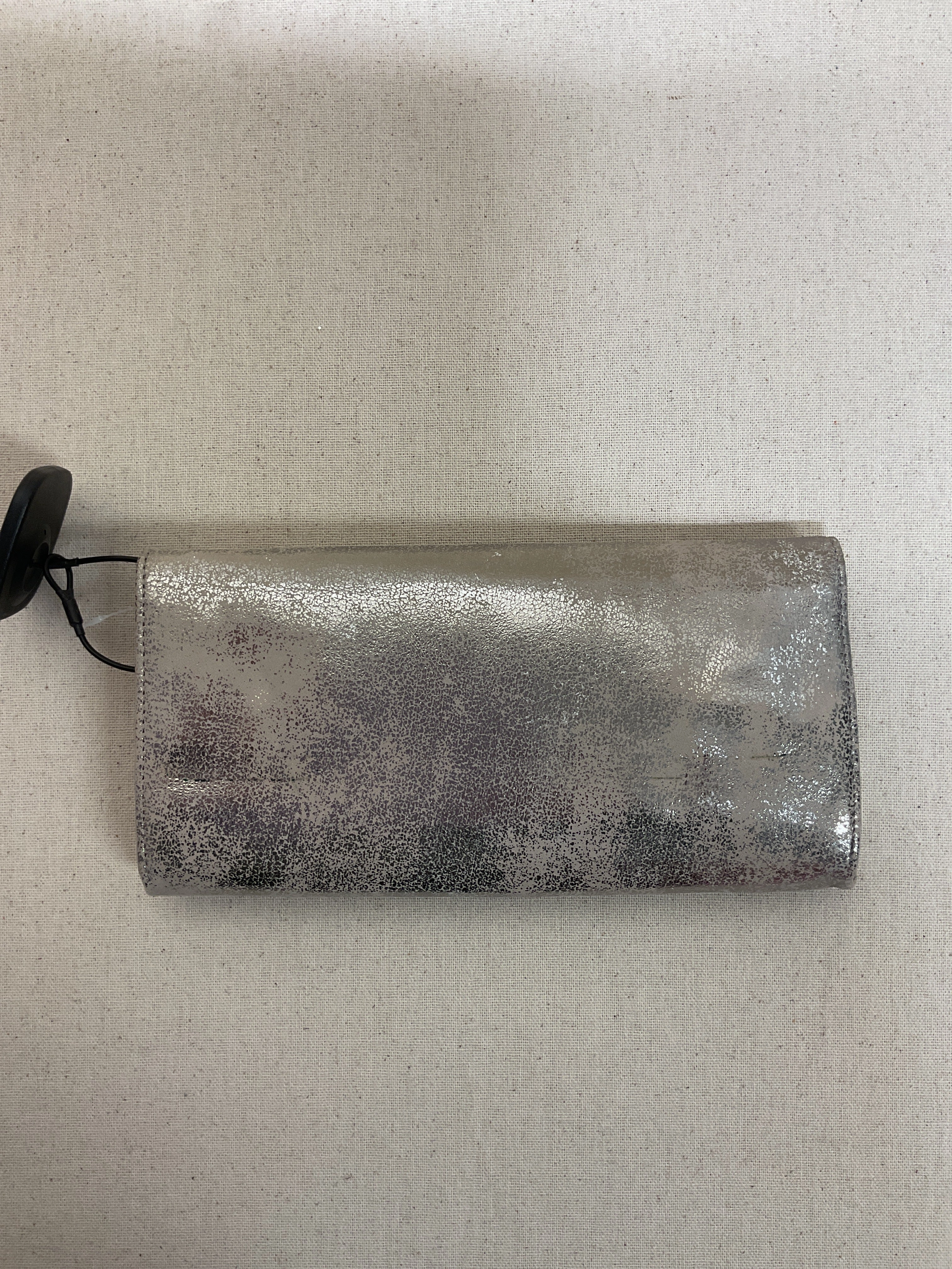 Wallet Leather By Hobo Intl In Silver, Size:Large