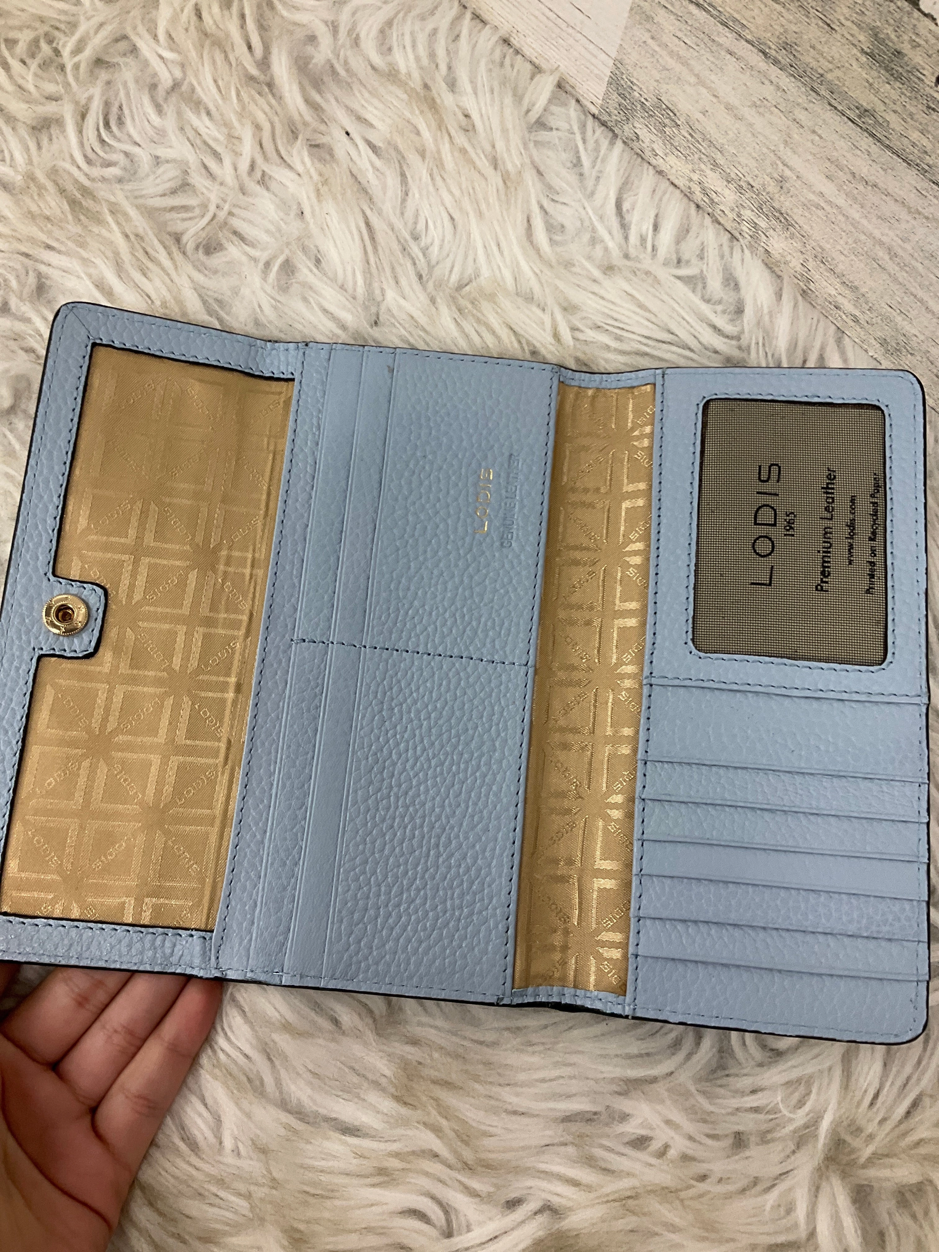 Wallet Leather By Lodis, Size: Medium