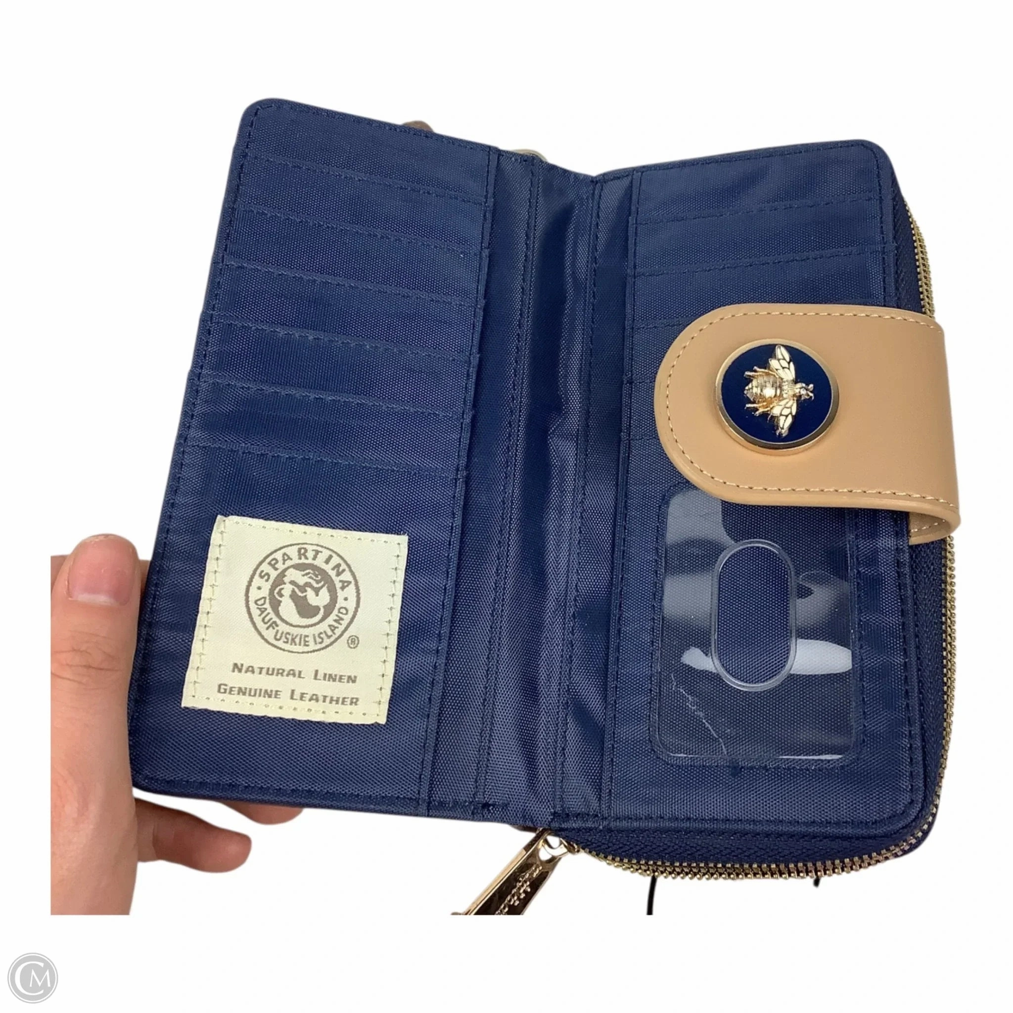Wallet Leather By Spartina, Size: Medium