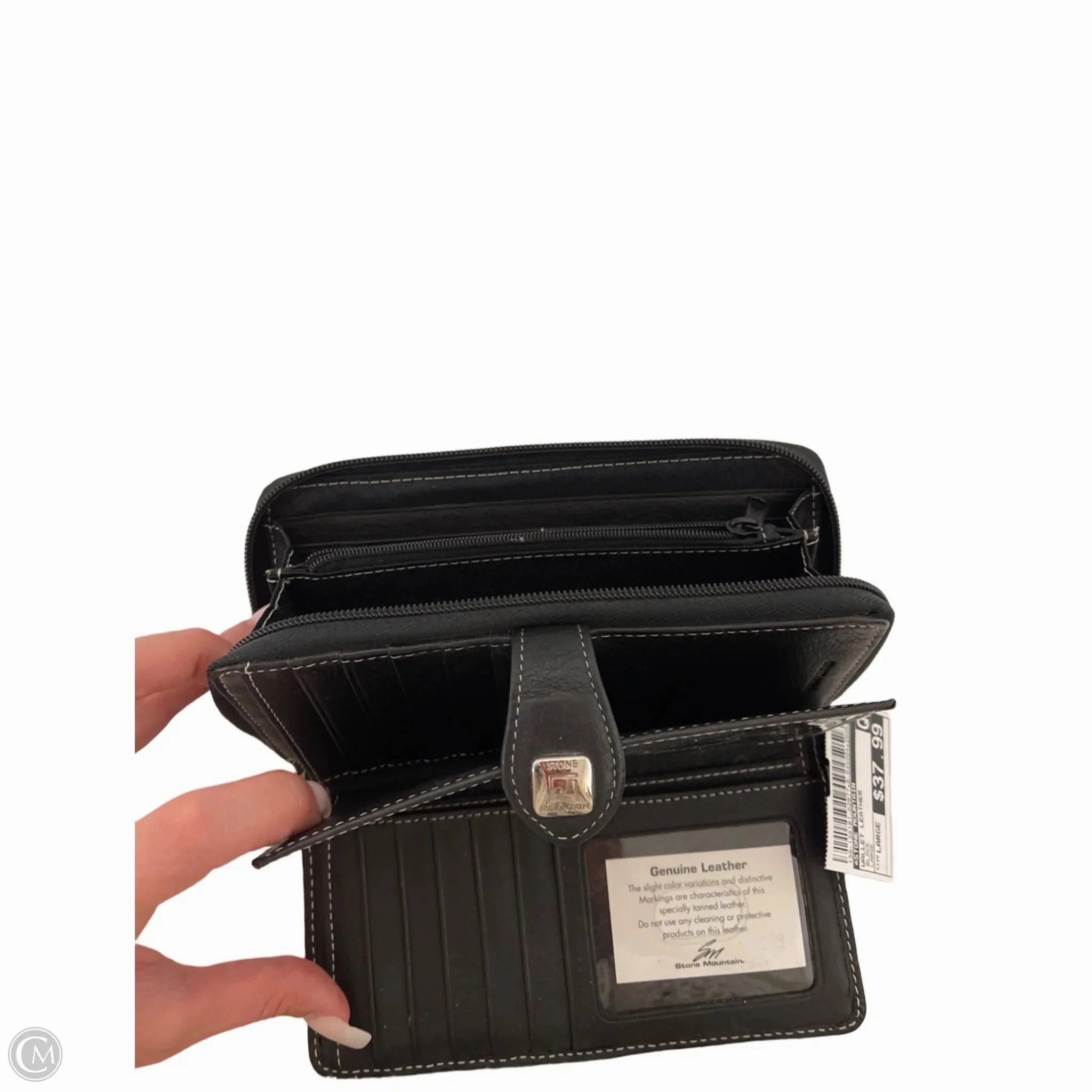 Wallet Leather By Stone Mountain, Size: Large