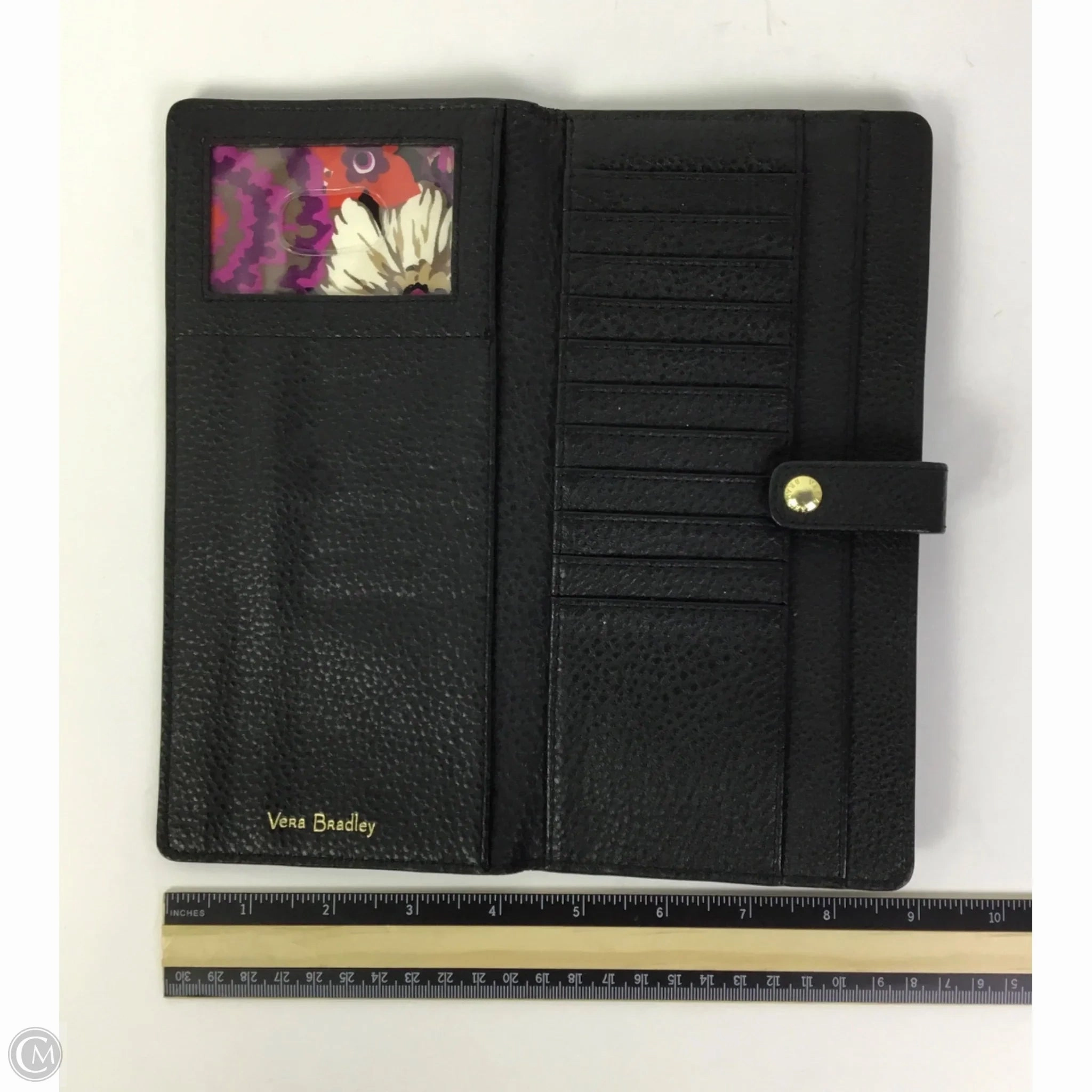 Wallet Leather By Vera Bradley, Size: Large