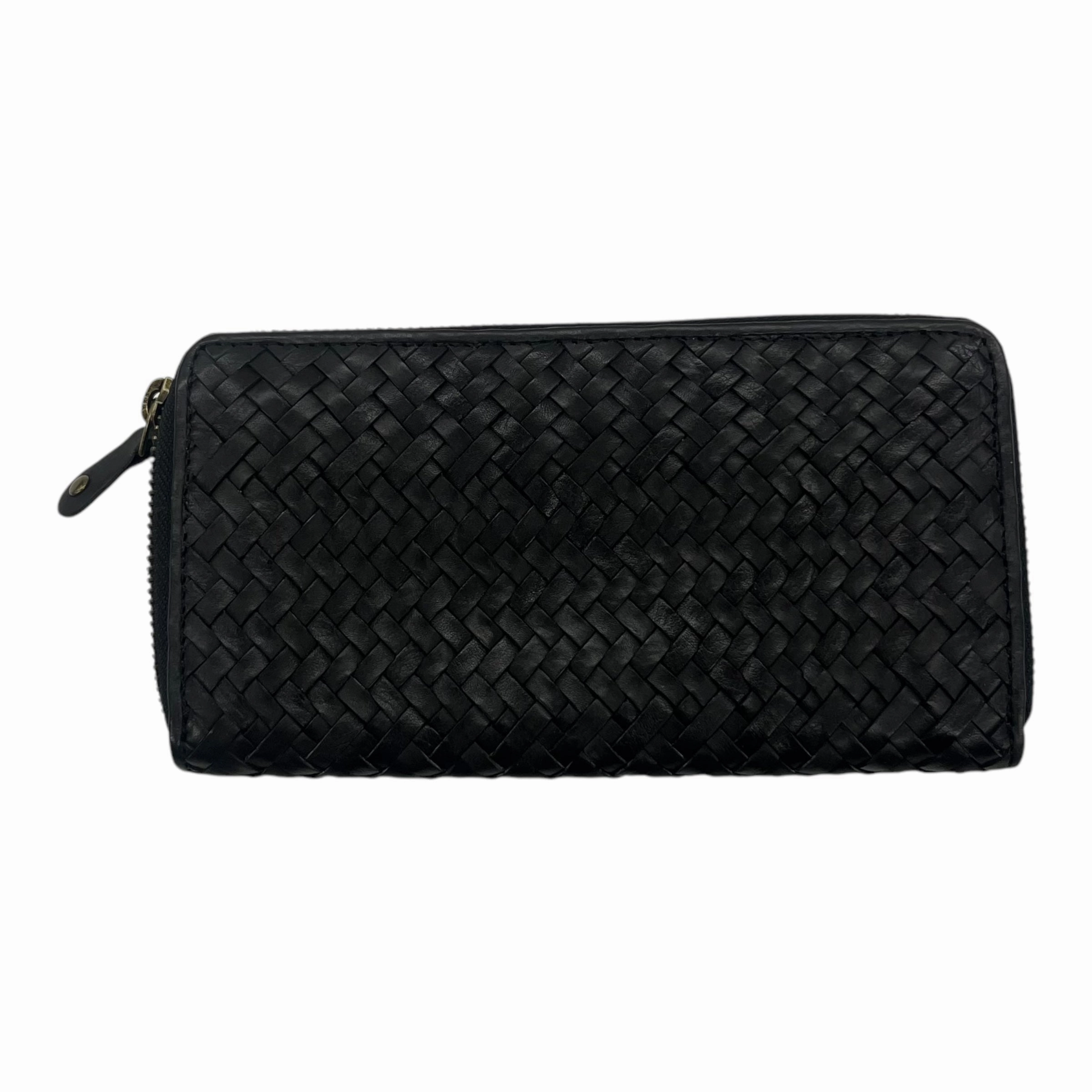 Wallet Leather By Vintage Leather In Black, Size:Medium