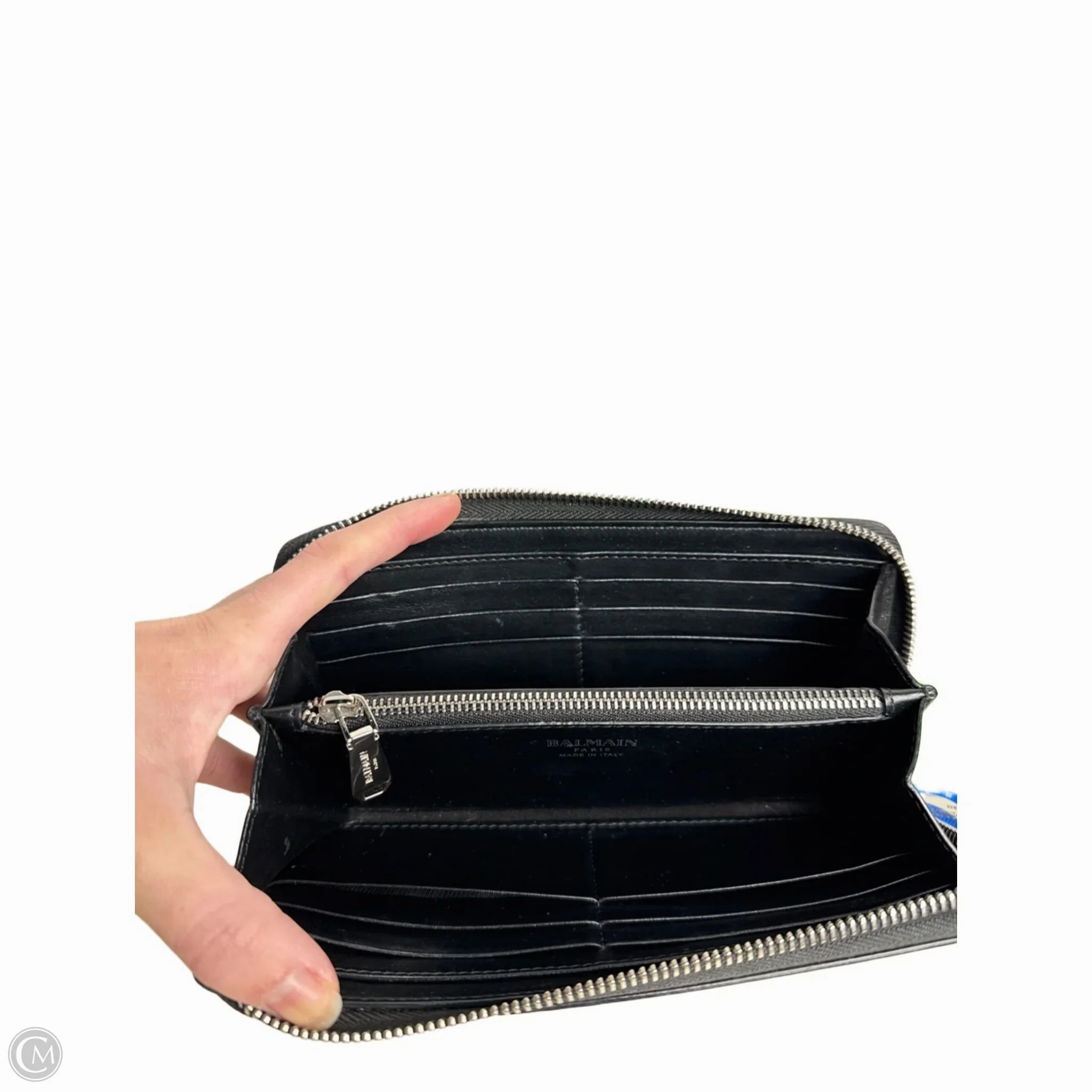 Wallet Luxury Designer By Balmain, Size: Large