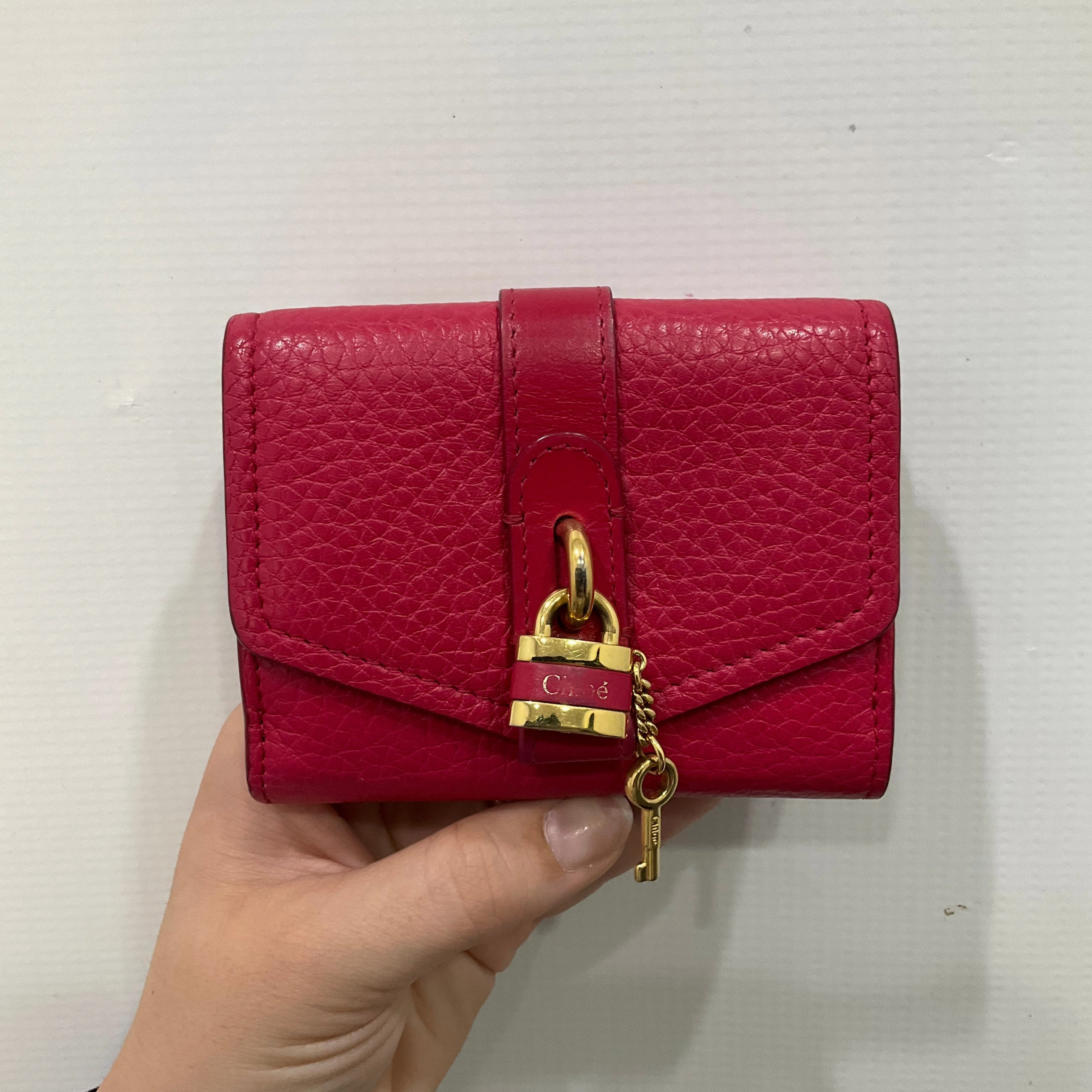 WALLET LUXURY DESIGNER by CHLOE In PINK, Size: SMALL