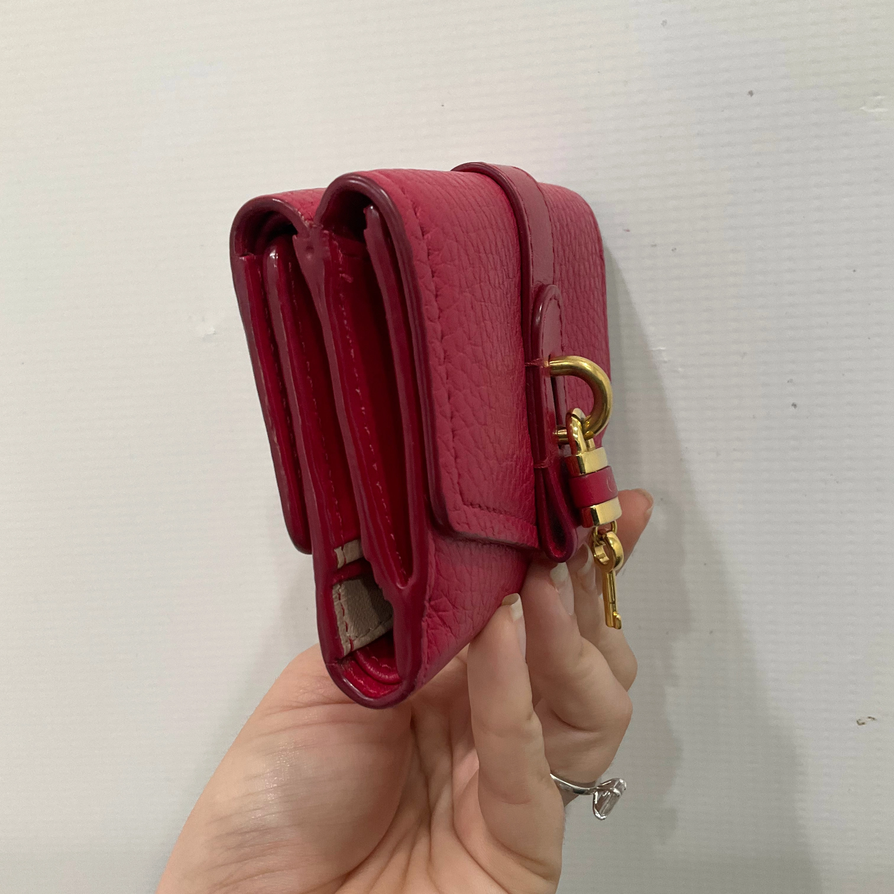 WALLET LUXURY DESIGNER by CHLOE In PINK, Size: SMALL