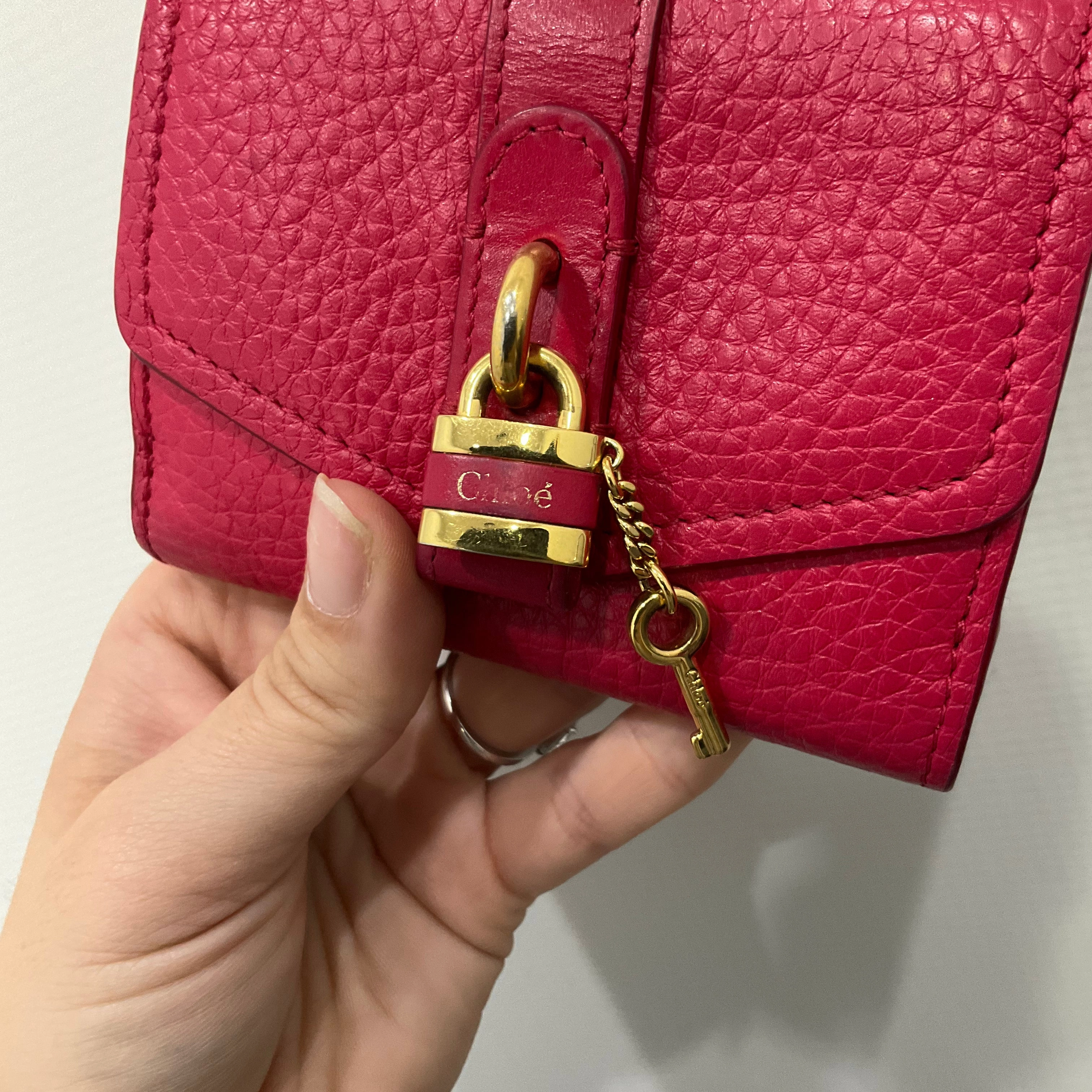 WALLET LUXURY DESIGNER by CHLOE In PINK, Size: SMALL