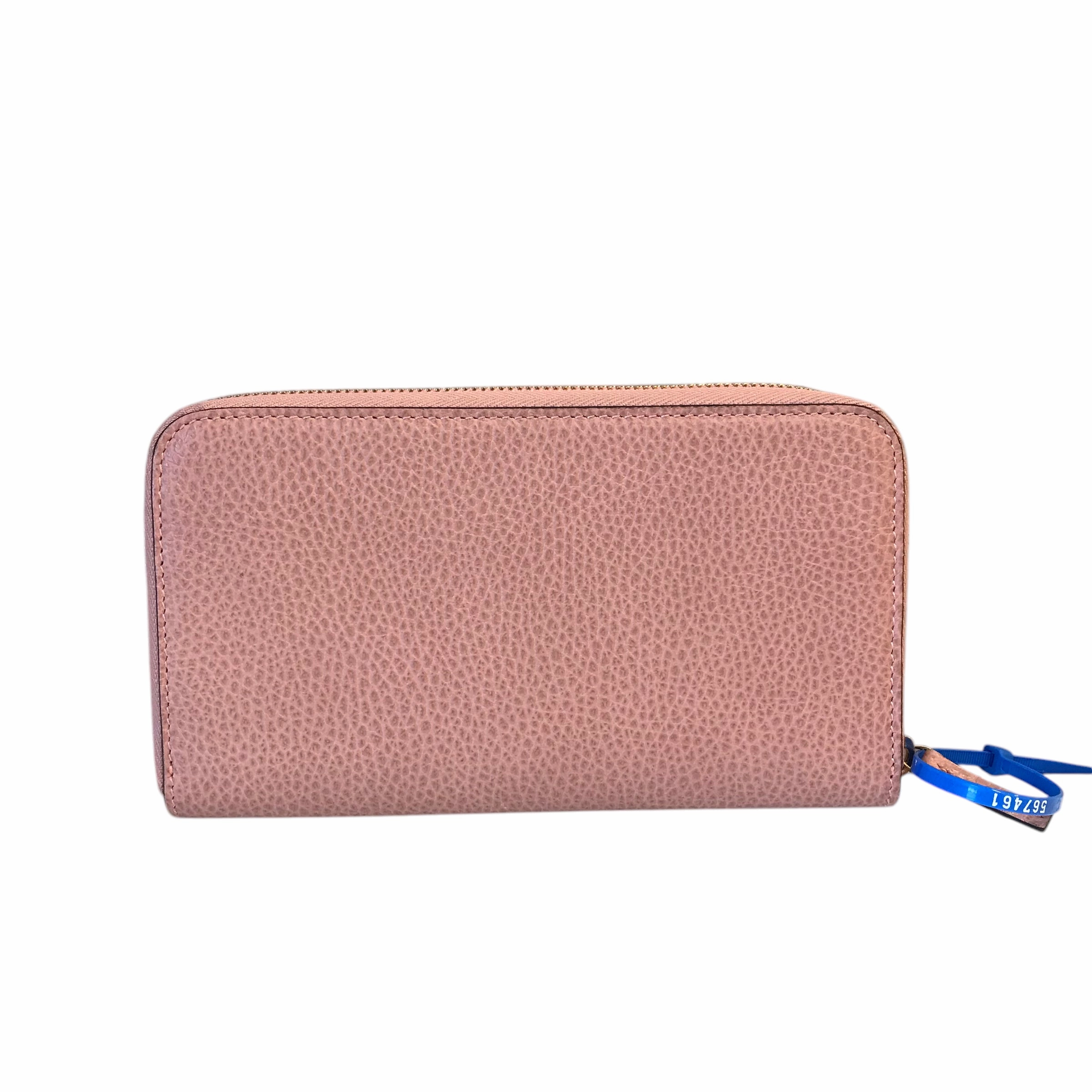 Wallet Luxury Designer By Gucci In Pink, Size:Large