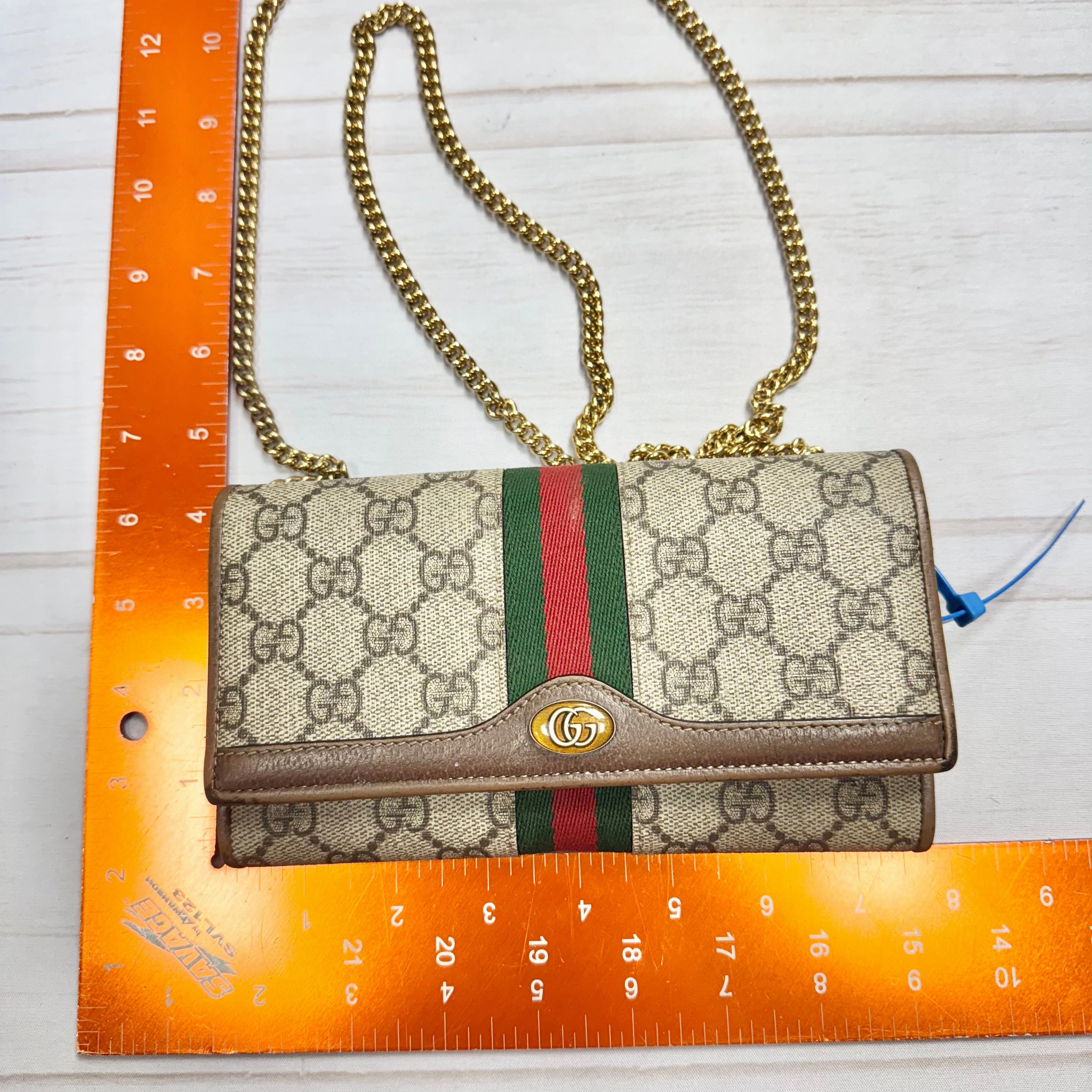 Wallet Luxury Designer By Gucci, Size: Small