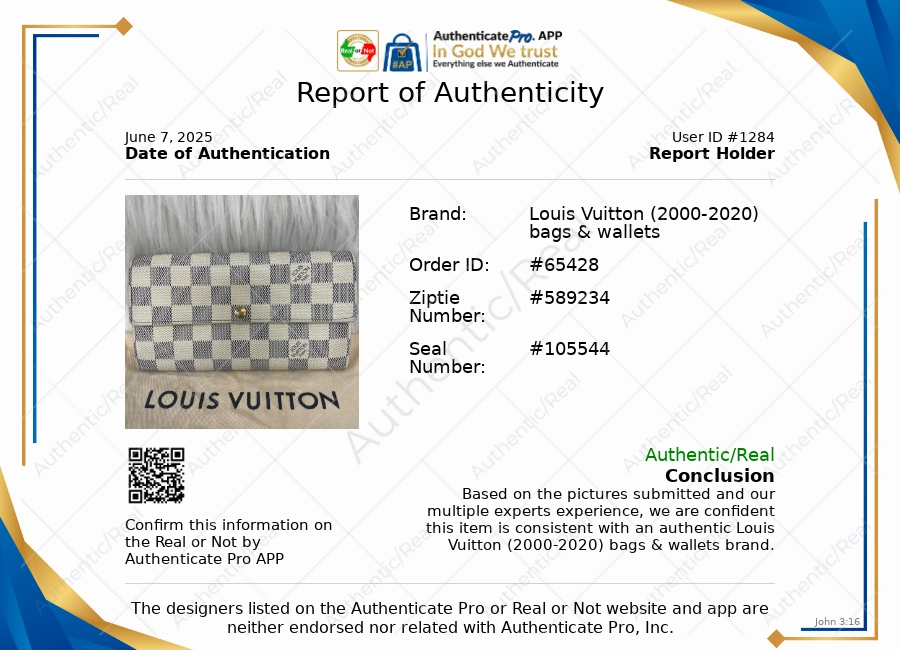 WALLET LUXURY DESIGNER by LOUIS VUITTON In BLUE & CREAM, Size: MEDIUM