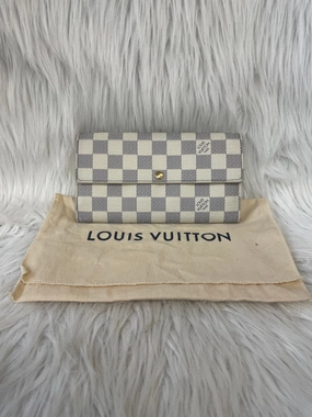 WALLET LUXURY DESIGNER by LOUIS VUITTON In BLUE & CREAM, Size: MEDIUM