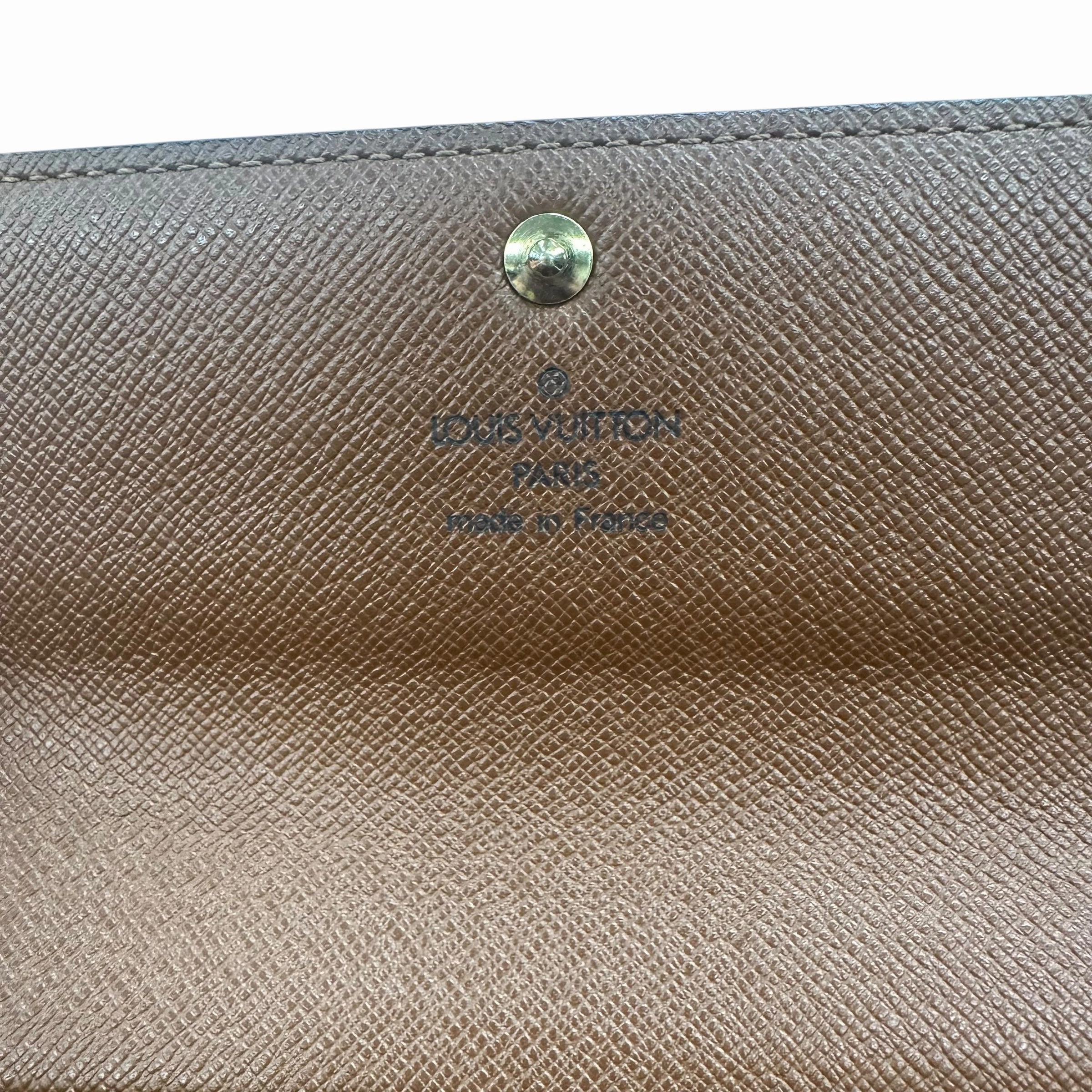 Wallet Luxury Designer By Louis Vuitton In Brown, Size:Medium