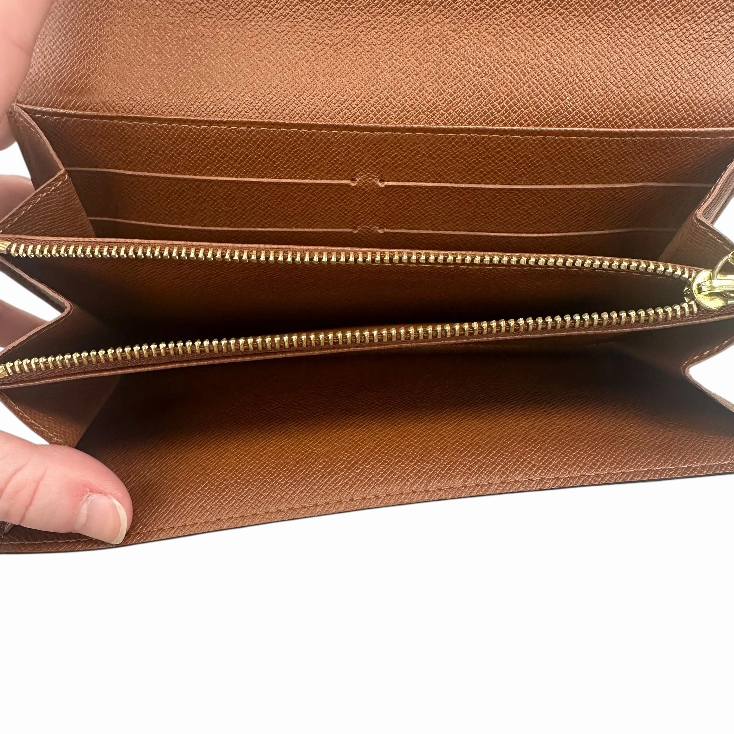 Wallet Luxury Designer By Louis Vuitton In Brown, Size:Medium