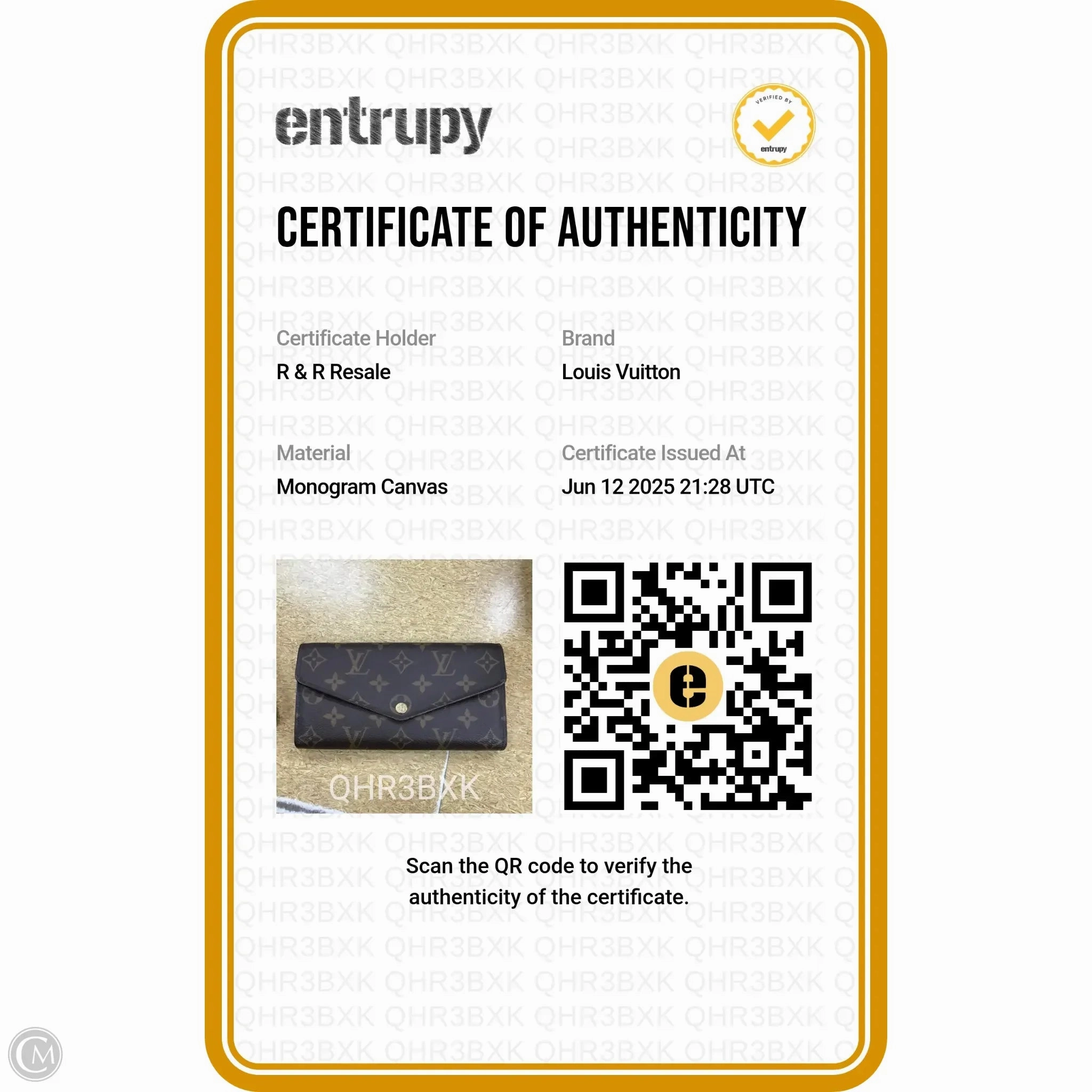 Wallet Luxury Designer By Louis Vuitton, Size: Medium